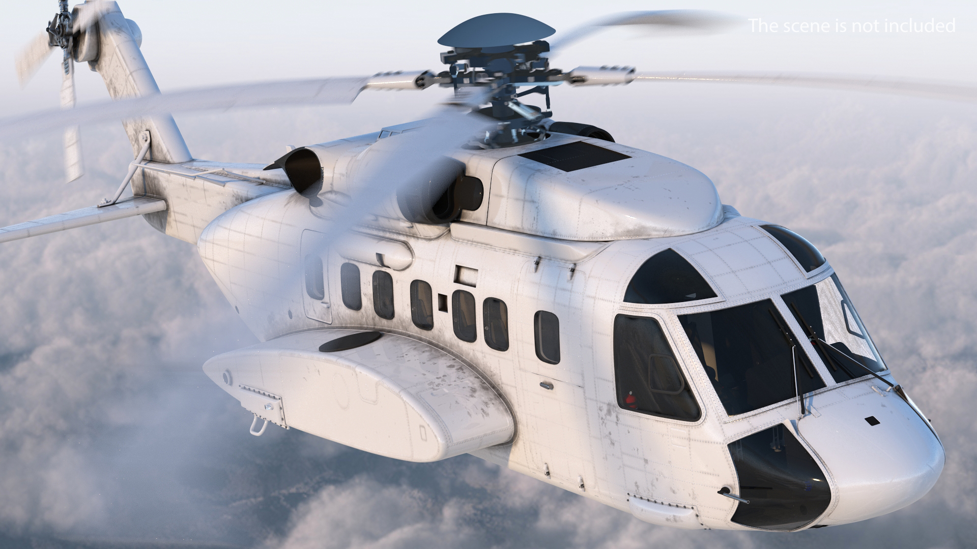 Civil Helicopter Generic 3D model