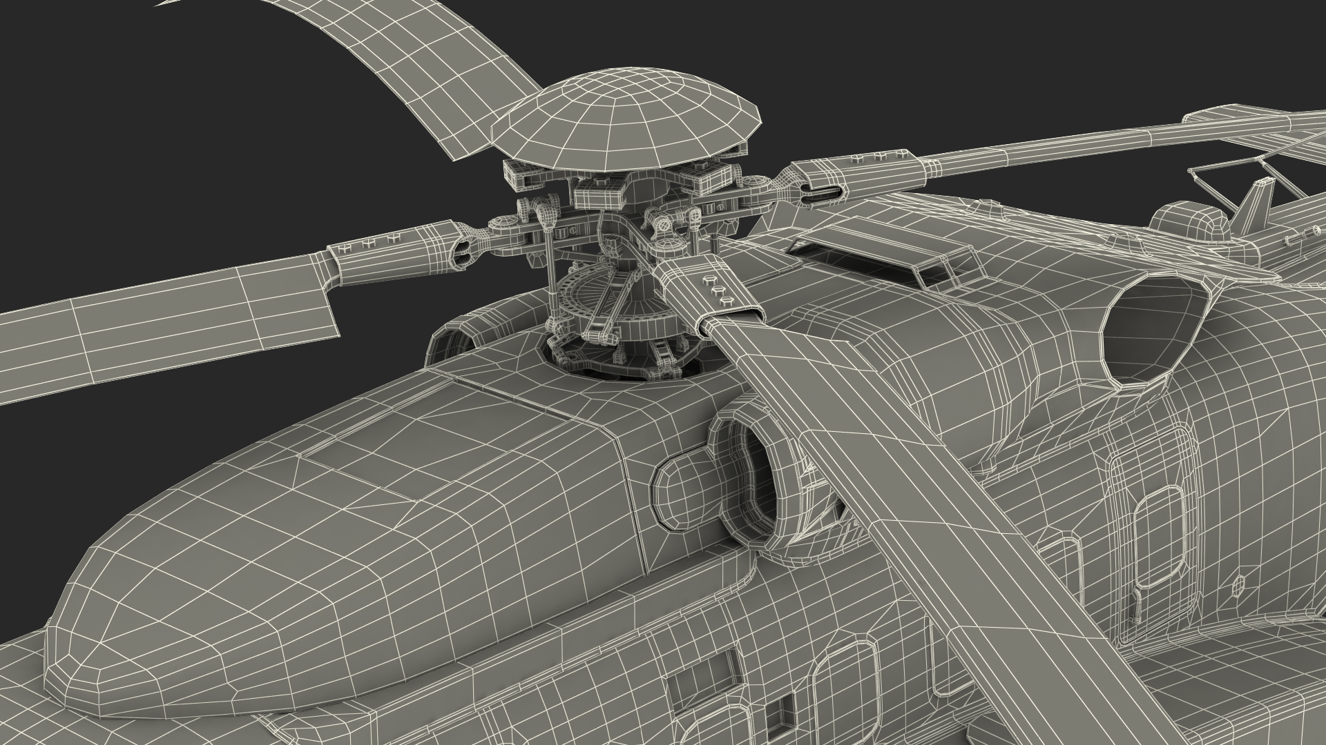 Civil Helicopter Generic 3D model