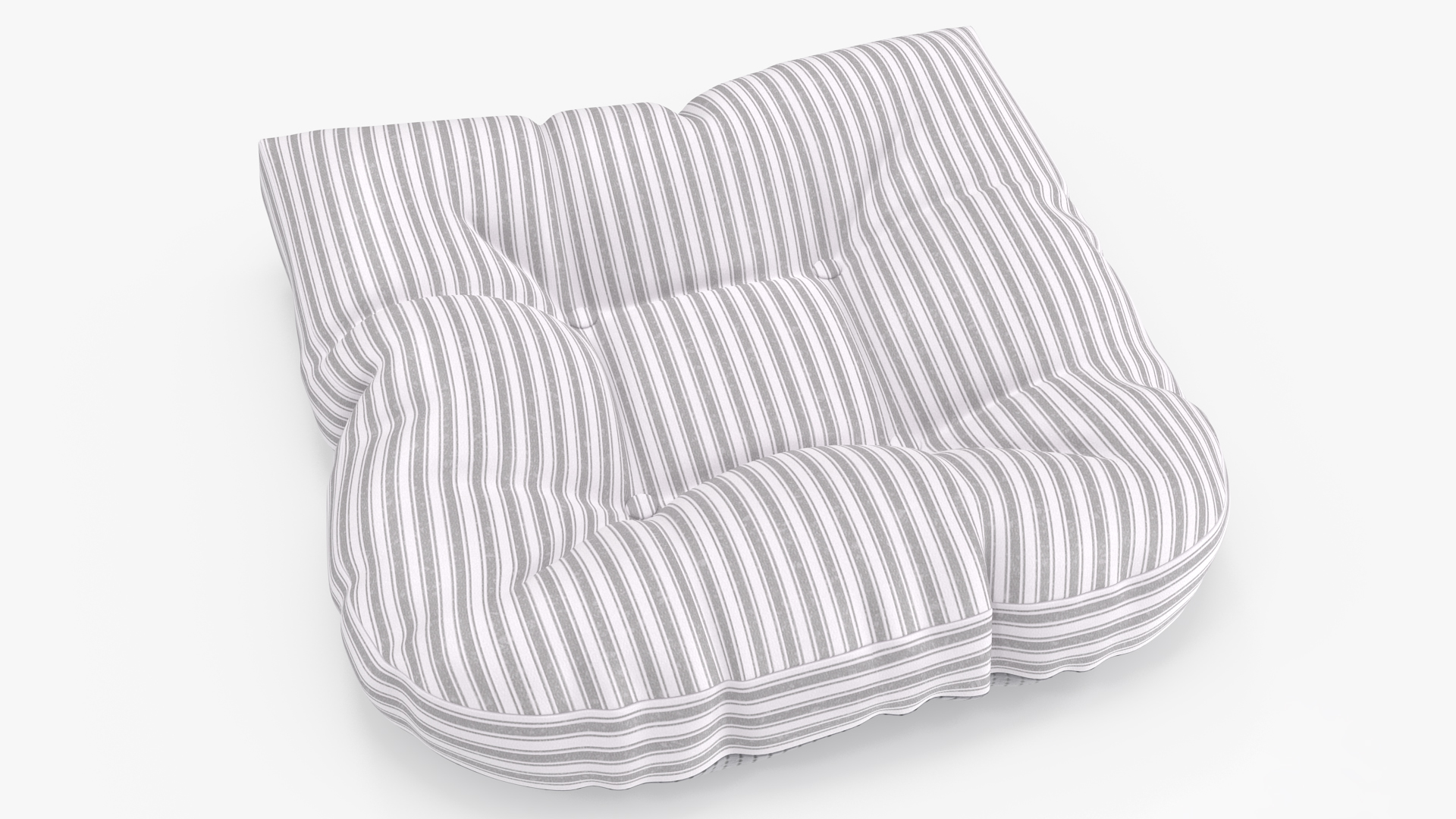 3D Chair Seat Cushion Striped