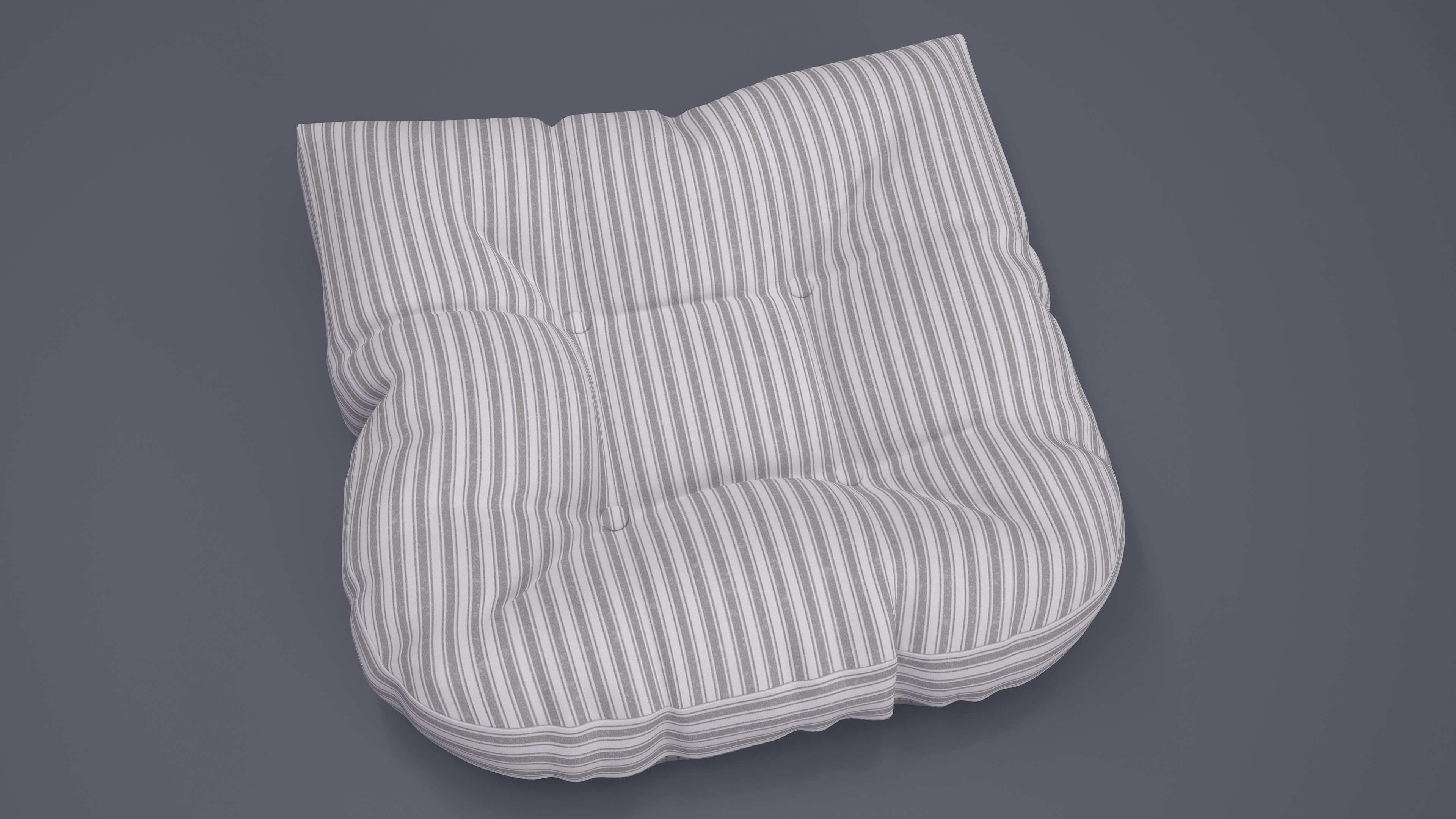 3D Chair Seat Cushion Striped