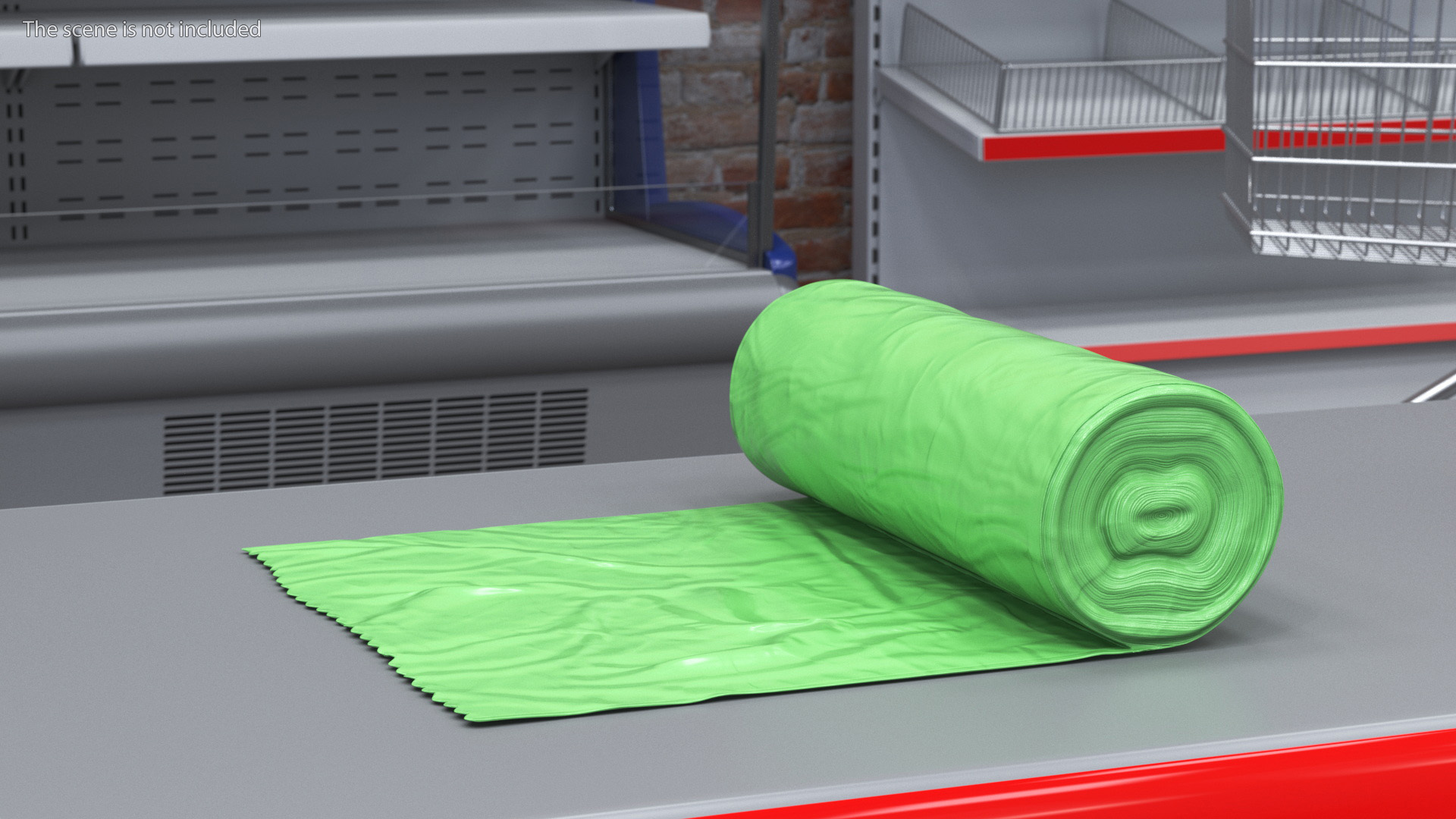 Eco Garbage Bag Unrolled 3D model