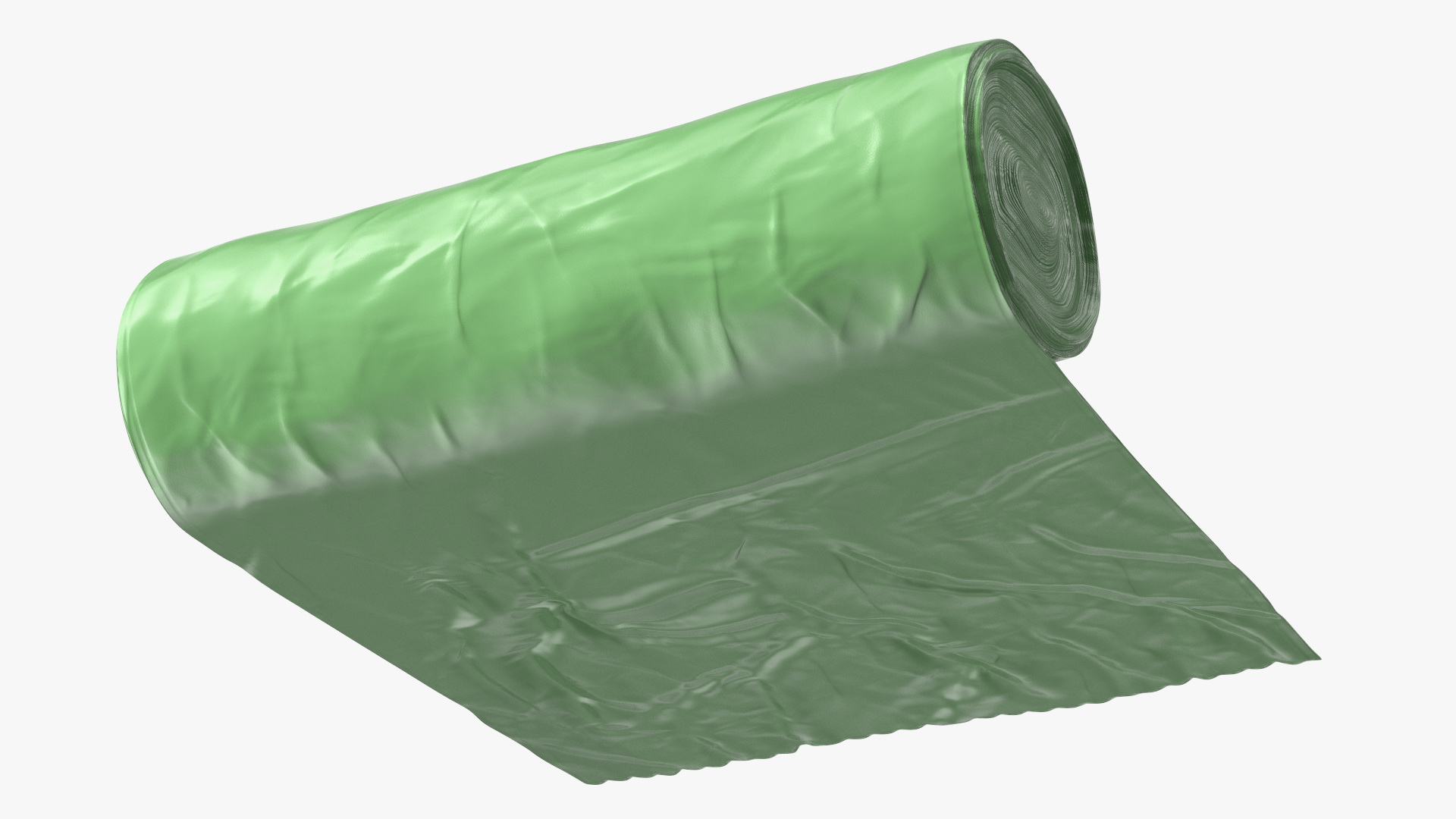 Eco Garbage Bag Unrolled 3D model