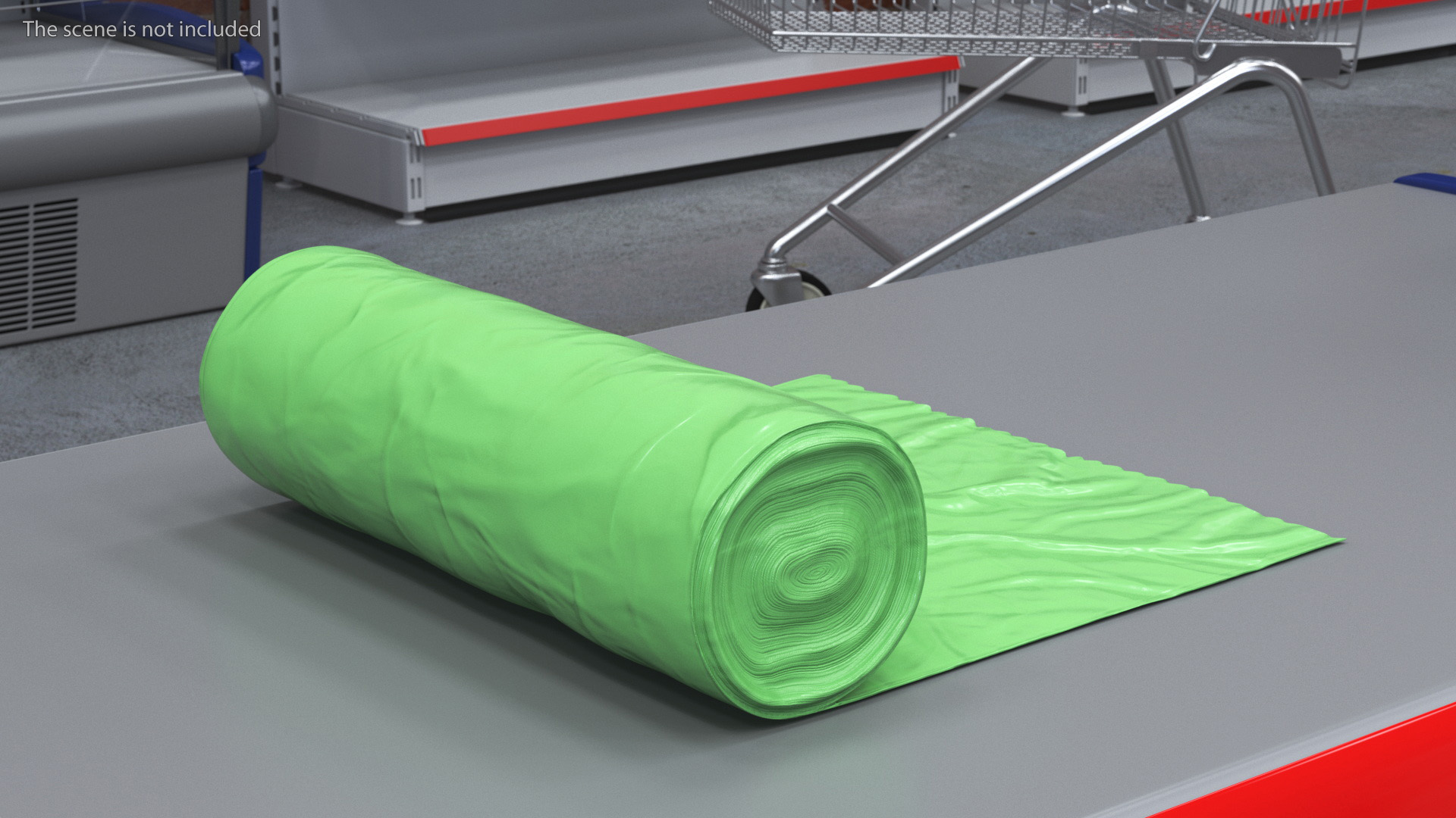 Eco Garbage Bag Unrolled 3D model