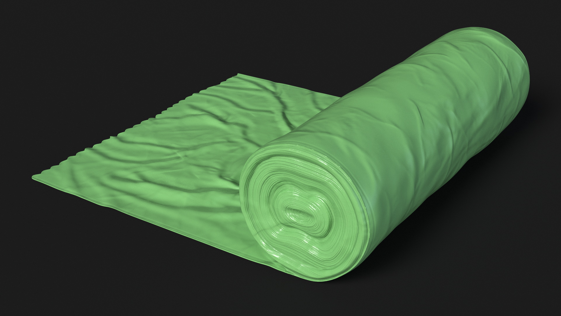 Eco Garbage Bag Unrolled 3D model