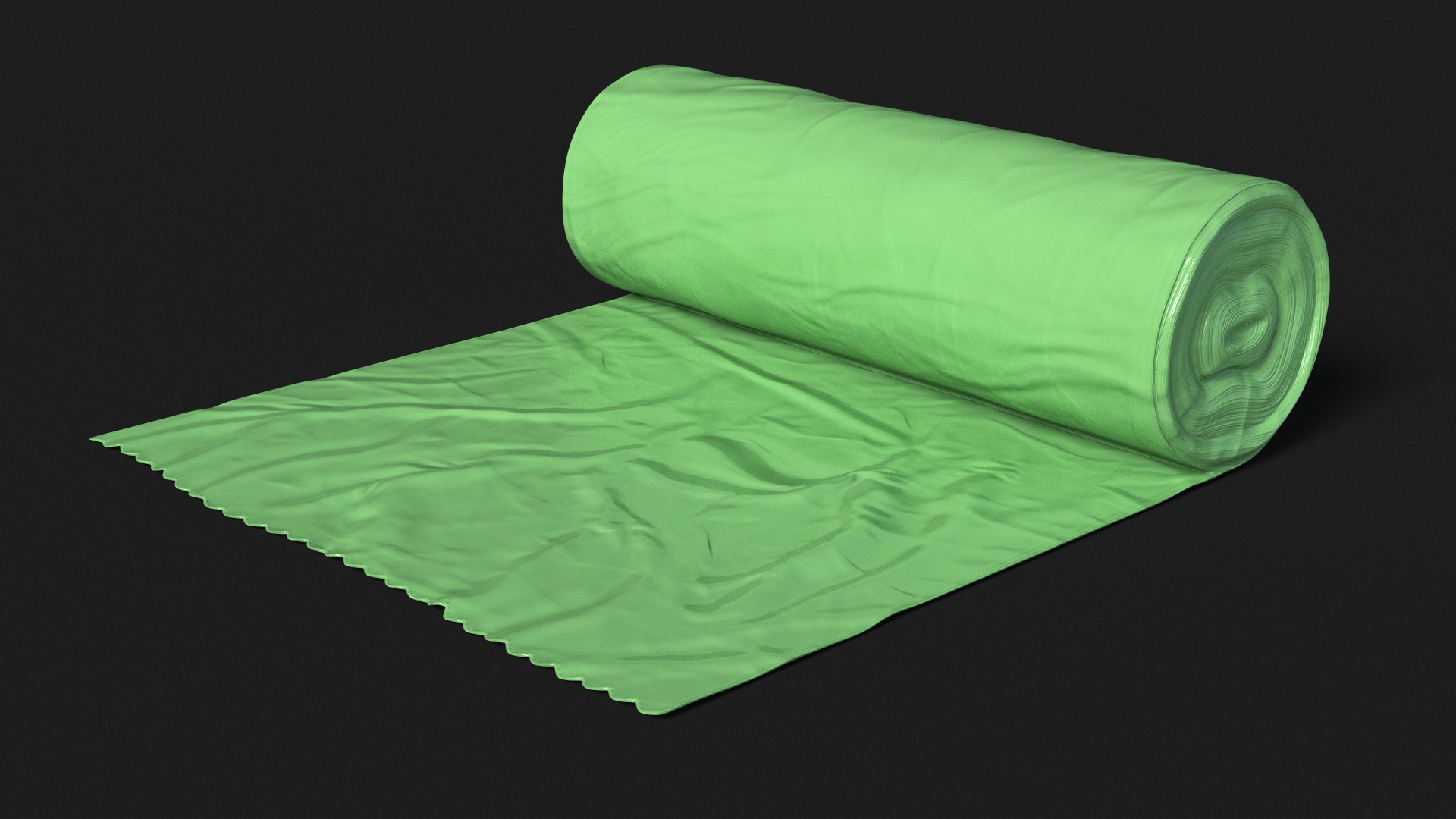 Eco Garbage Bag Unrolled 3D model