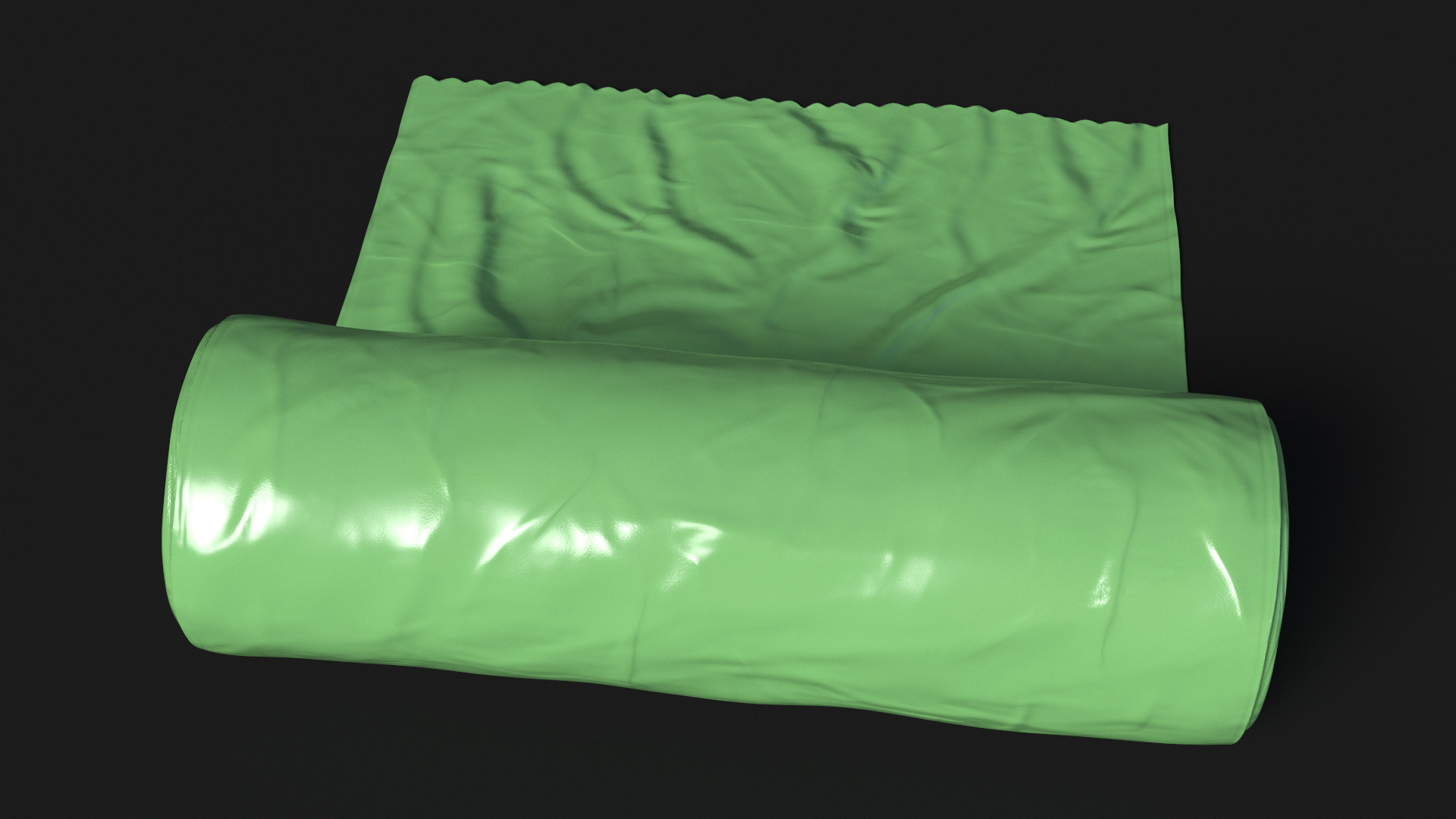 Eco Garbage Bag Unrolled 3D model