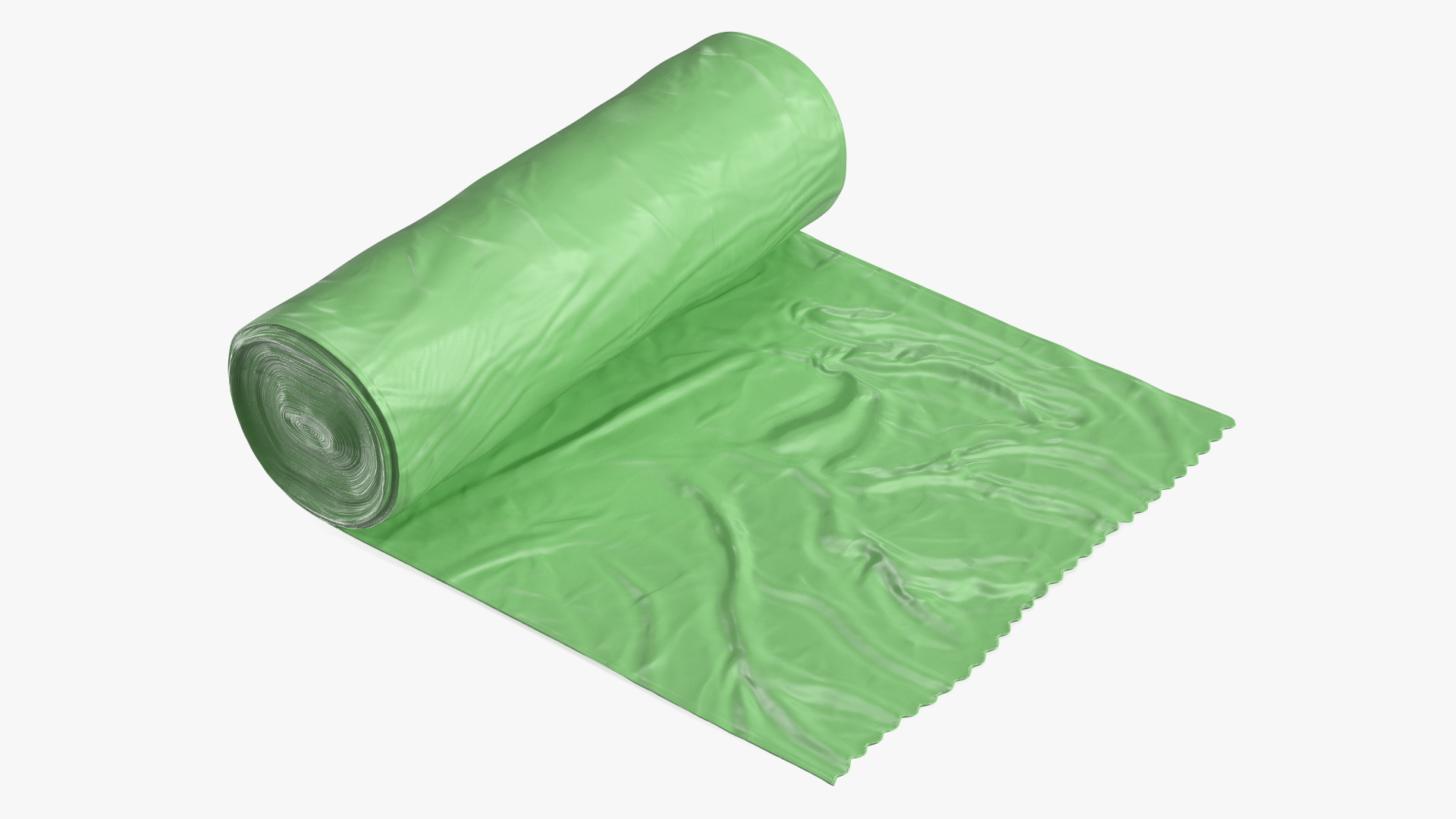 Eco Garbage Bag Unrolled 3D model