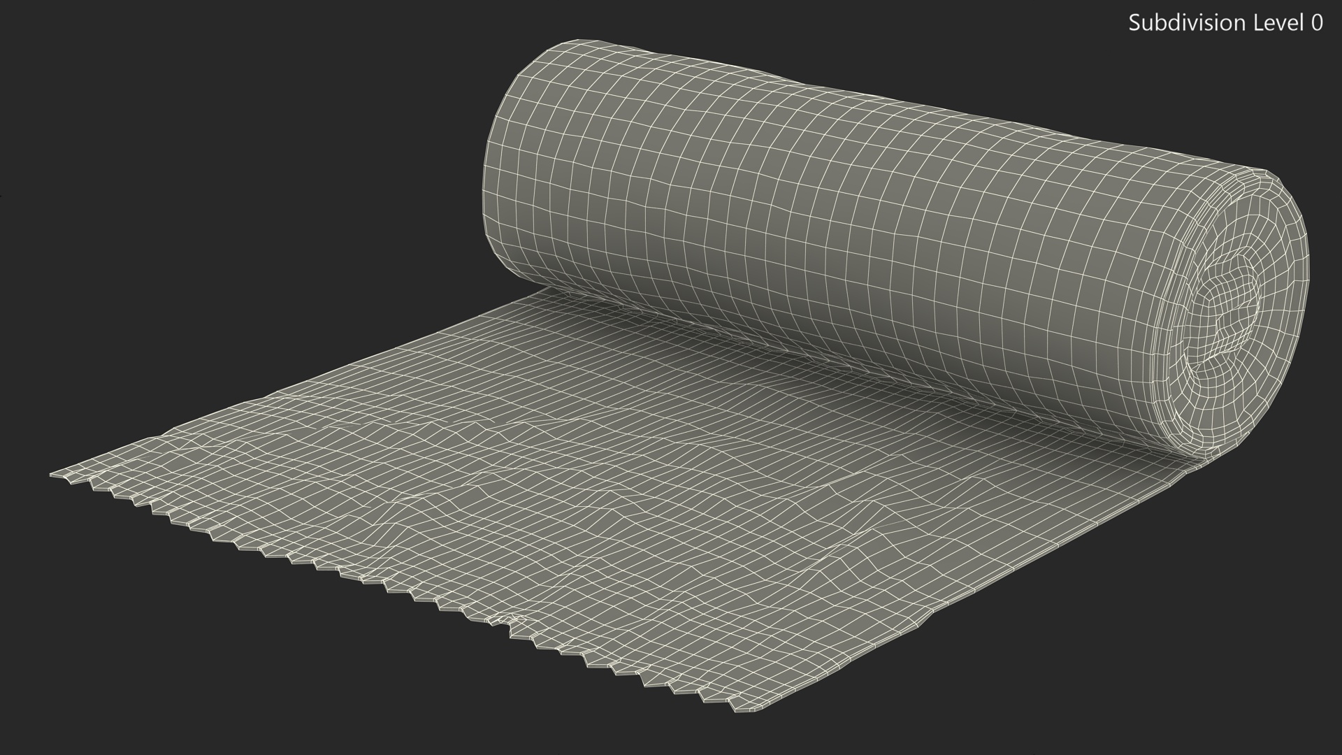 Eco Garbage Bag Unrolled 3D model