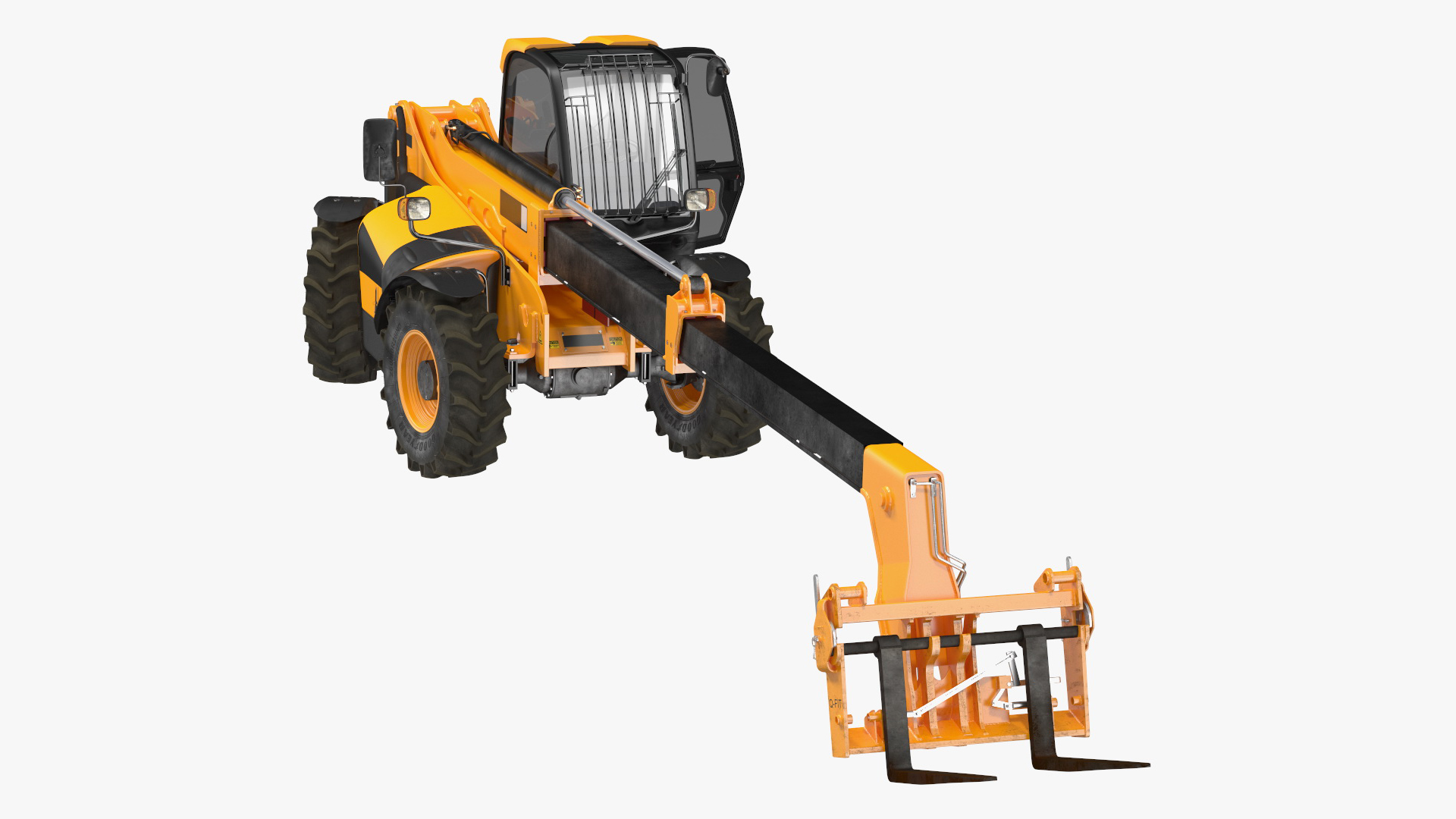 Telehandler Rigged for Maya 3D