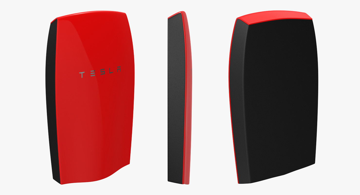 Tesla Powerwall Set 3D model