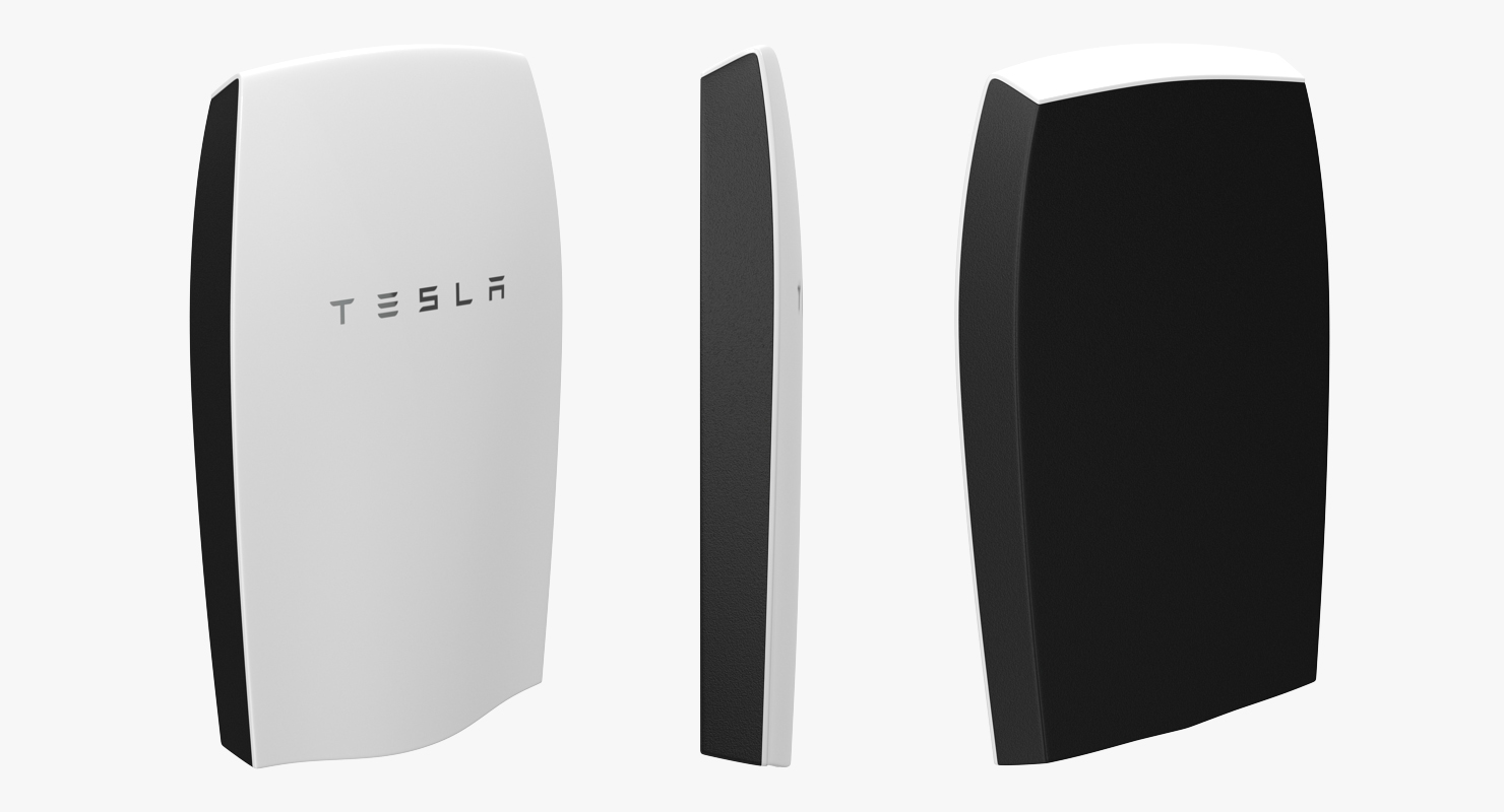 Tesla Powerwall Set 3D model