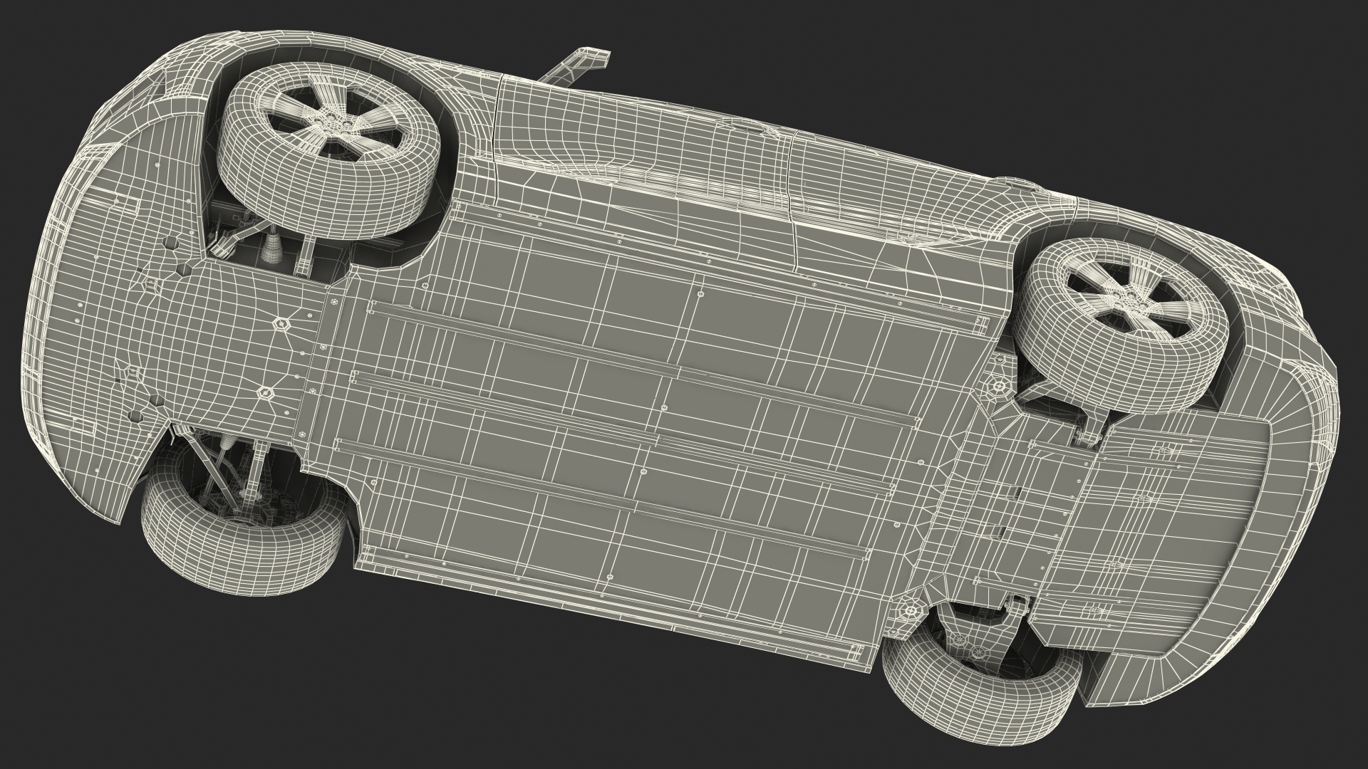 Audi E-tron with Thule EasyFold XT2 Mountain Bike 3D model