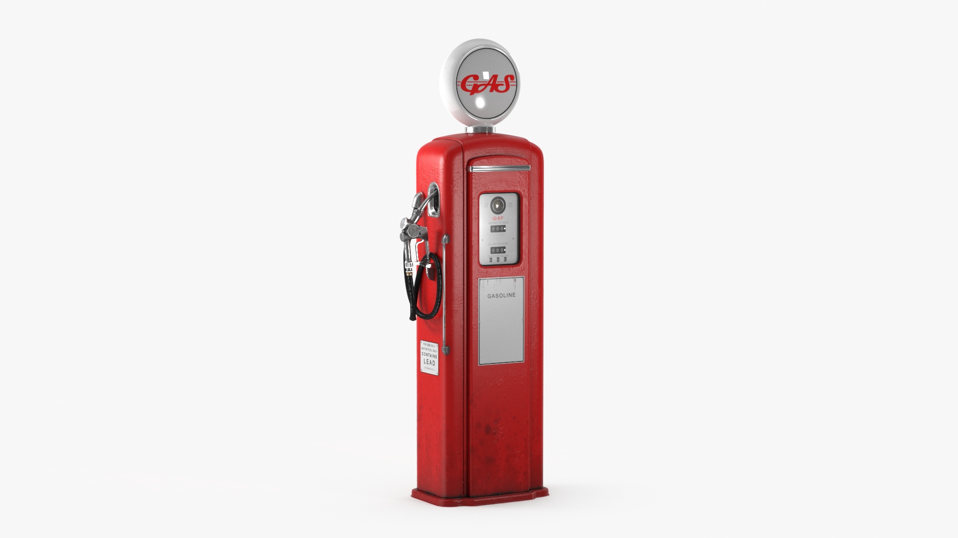 3D Vintage Gas Pump