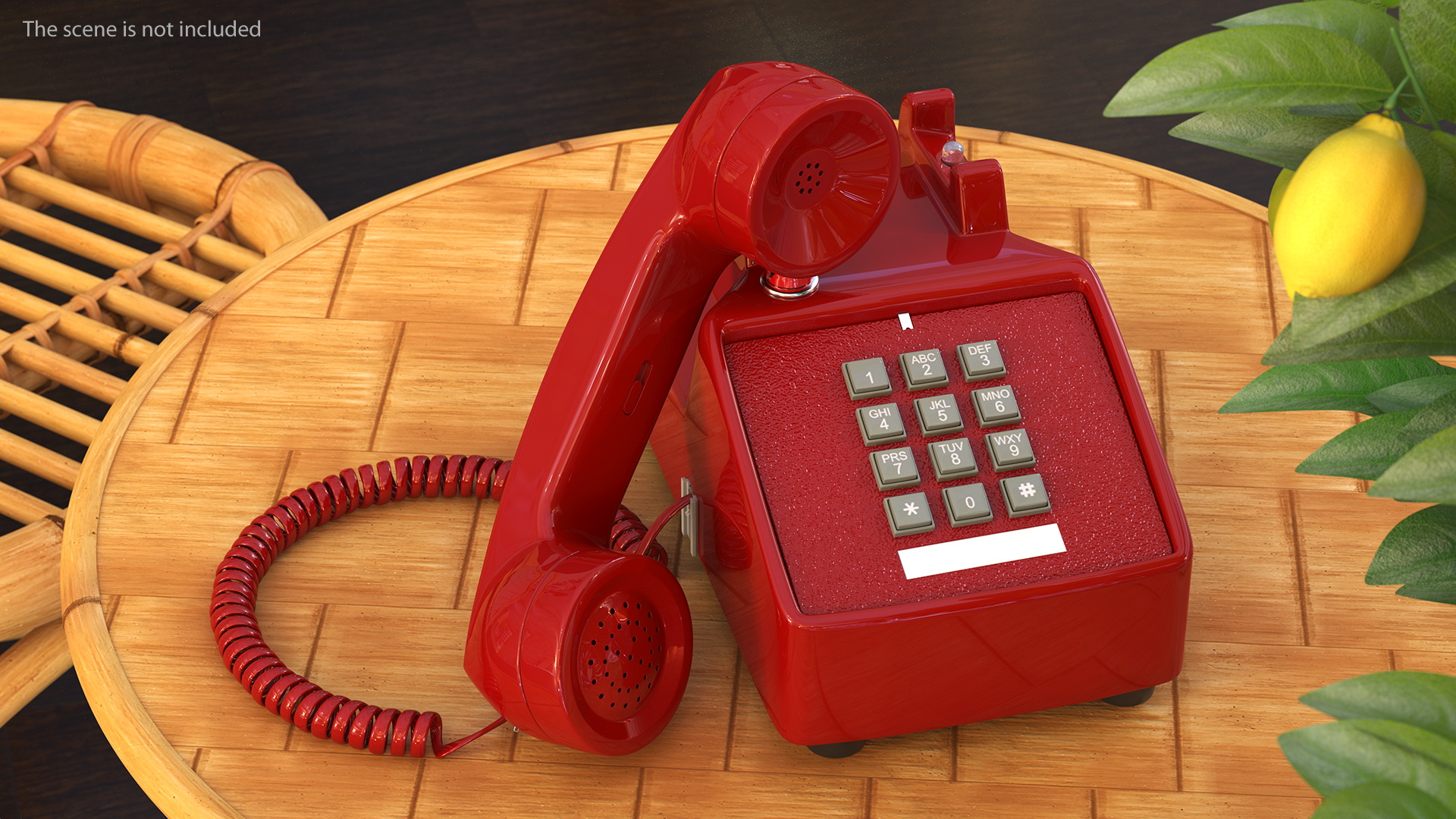 Bittel Antique Retro Telephone Off Hook 3D model