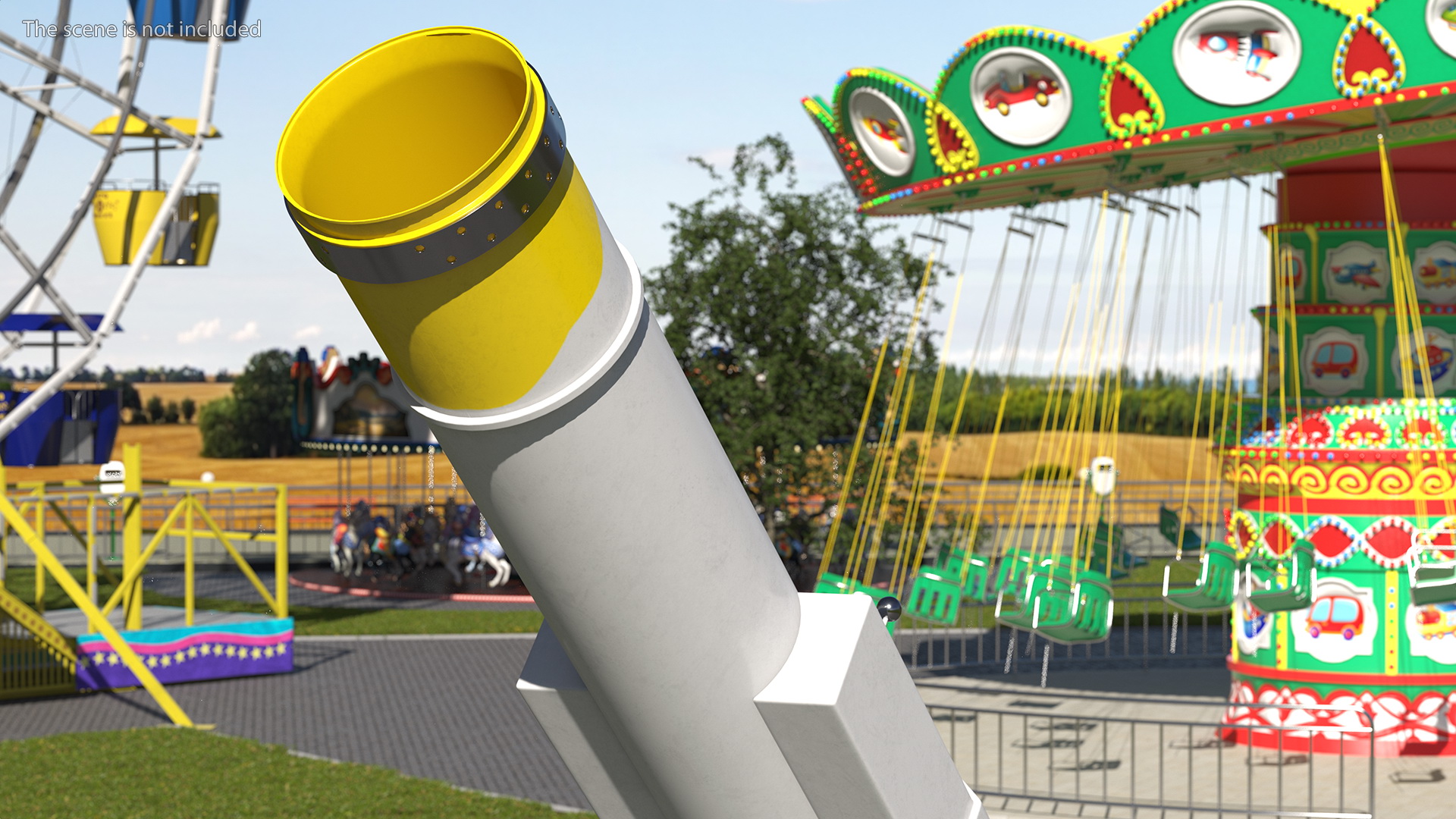 3D Circus Human Cannonball model