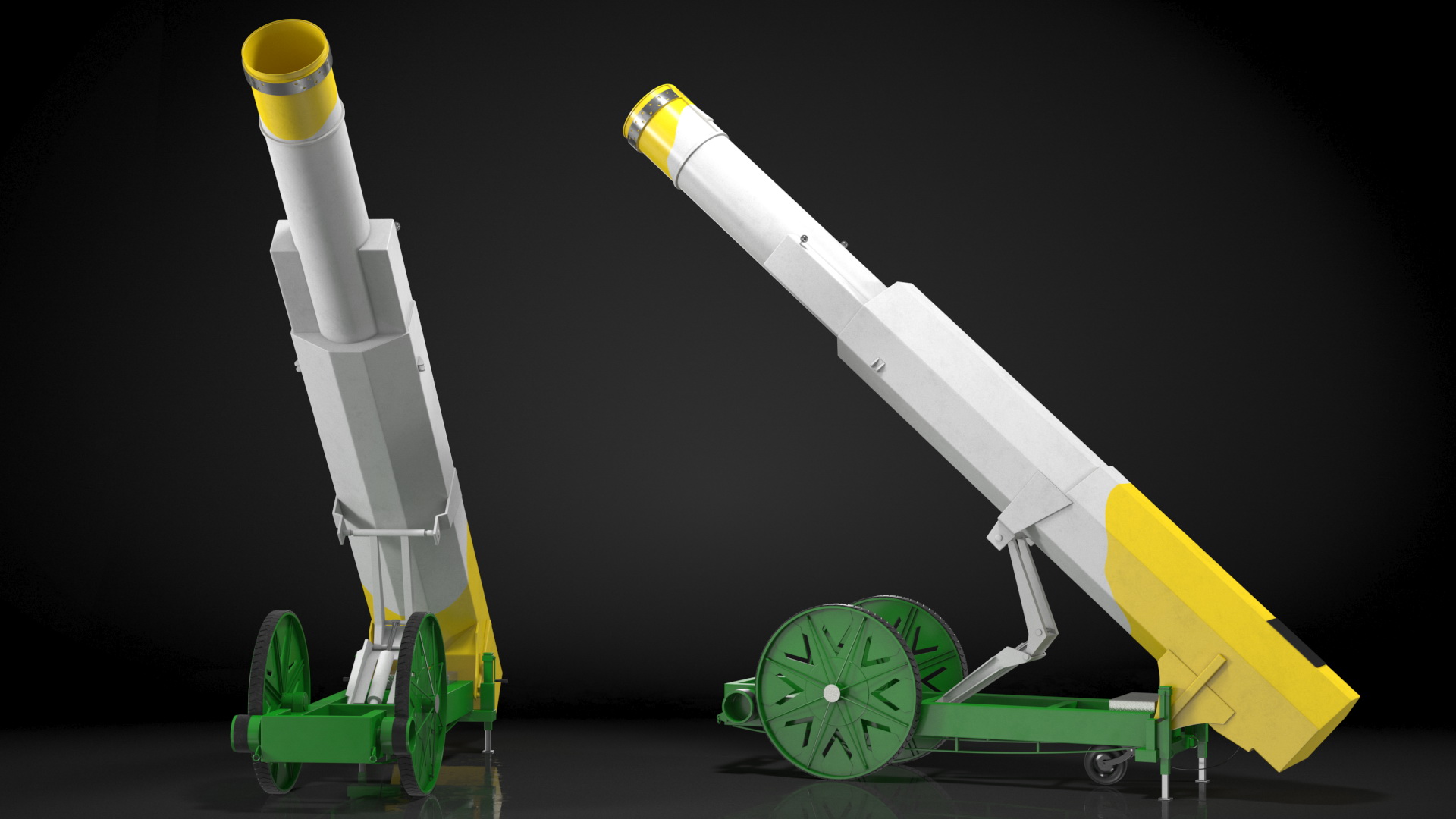 3D Circus Human Cannonball model