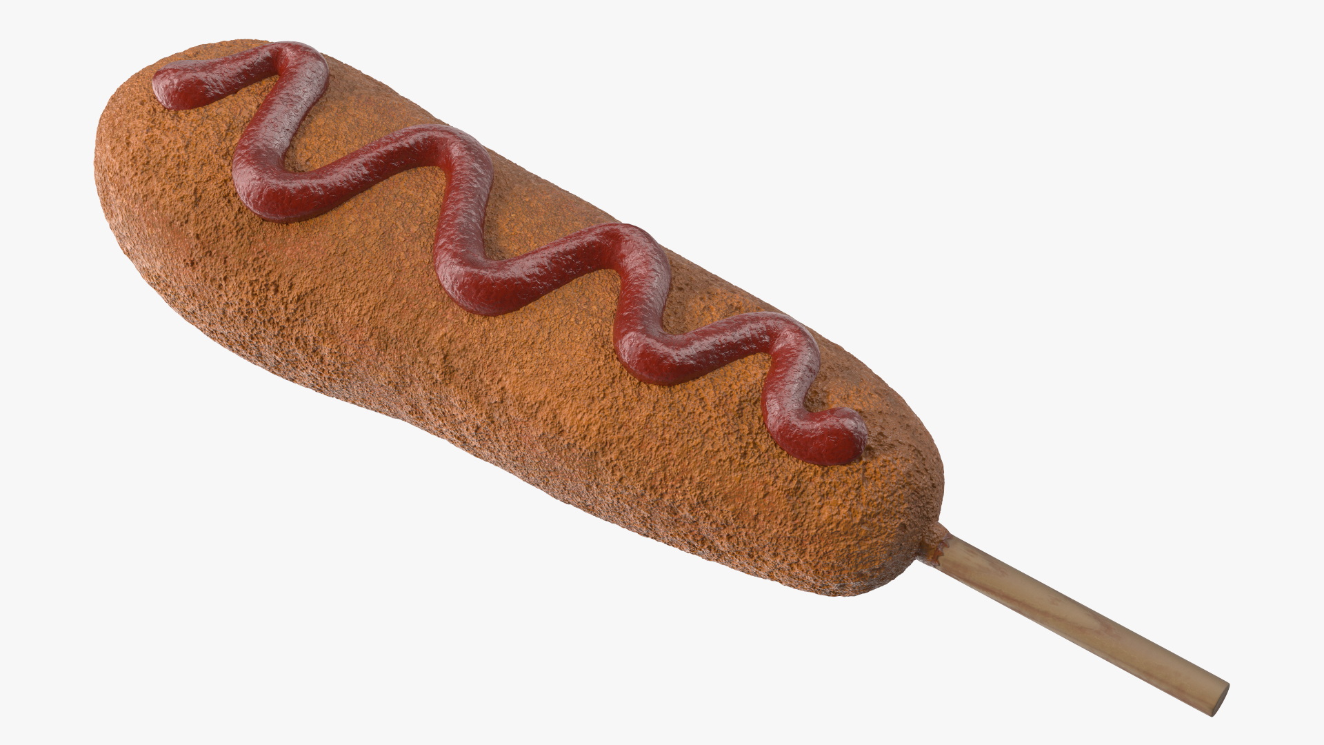 3D Corn Dogs on Plastic Plate