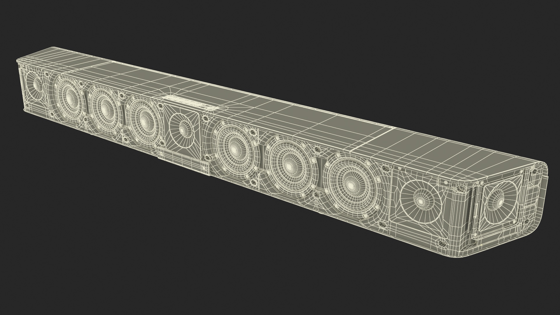 3D Modern Soundbar Speaker model