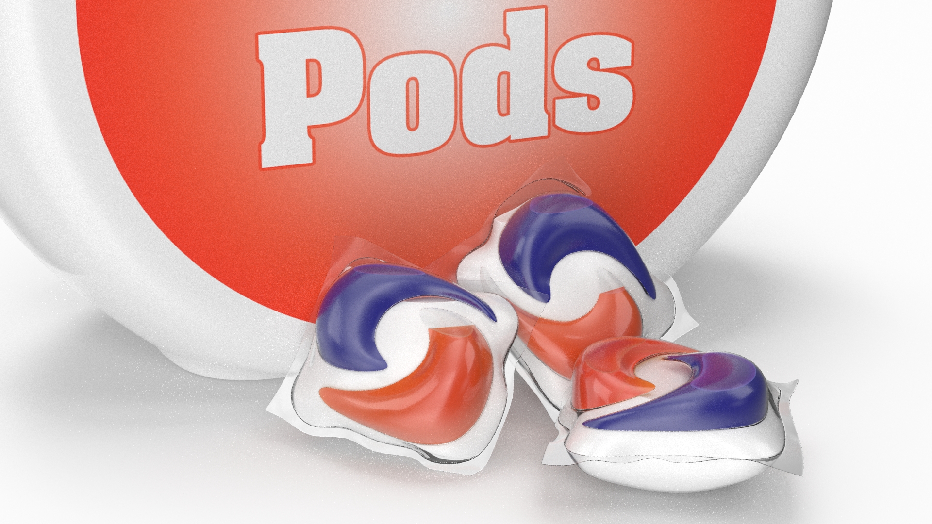 Detergent Soap Pods Pack 3D model