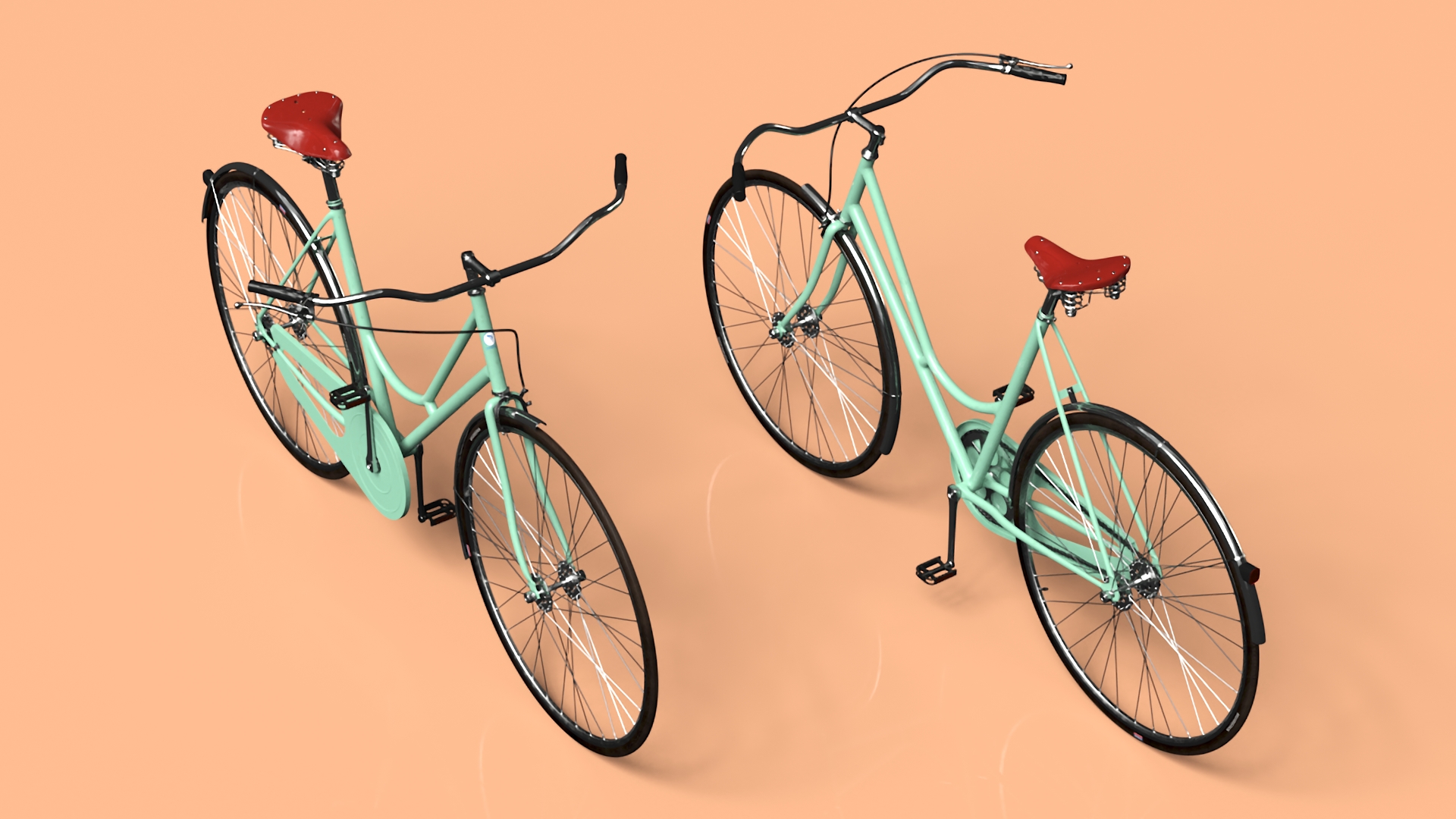 3D model Vintage City Bicycle