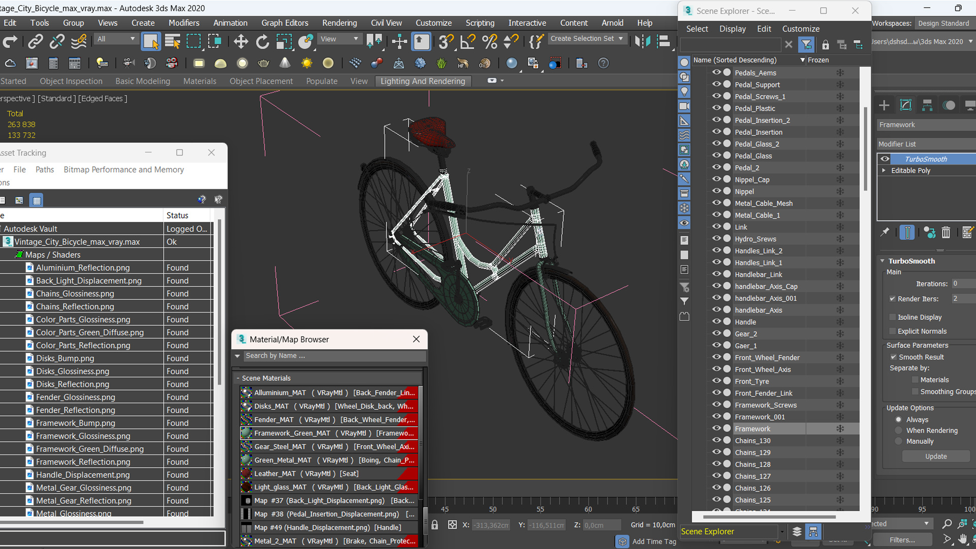 3D model Vintage City Bicycle