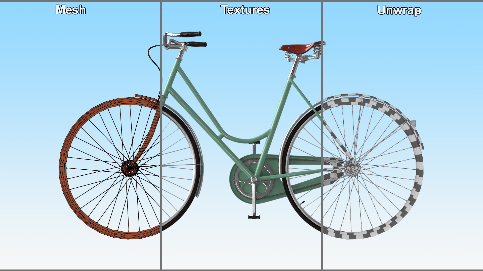 3D model Vintage City Bicycle