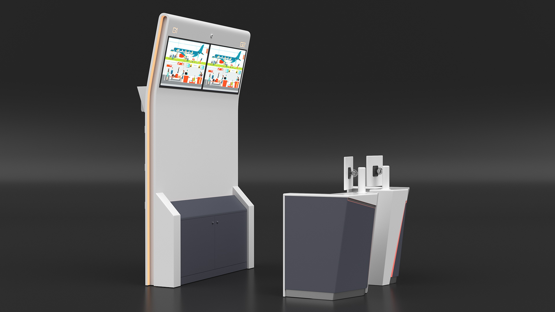 Reception Desk 3D model