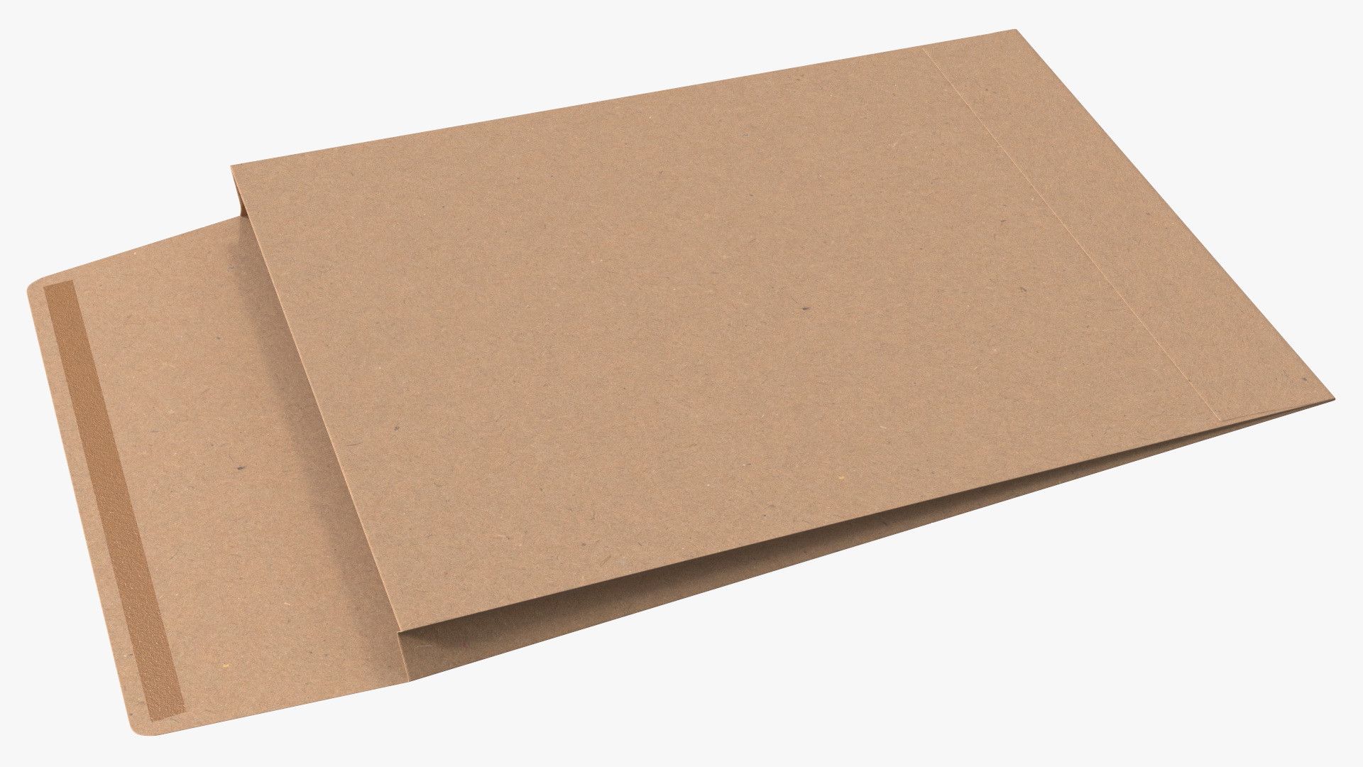 Gusset Envelope Craft Paper Rigged 3D model