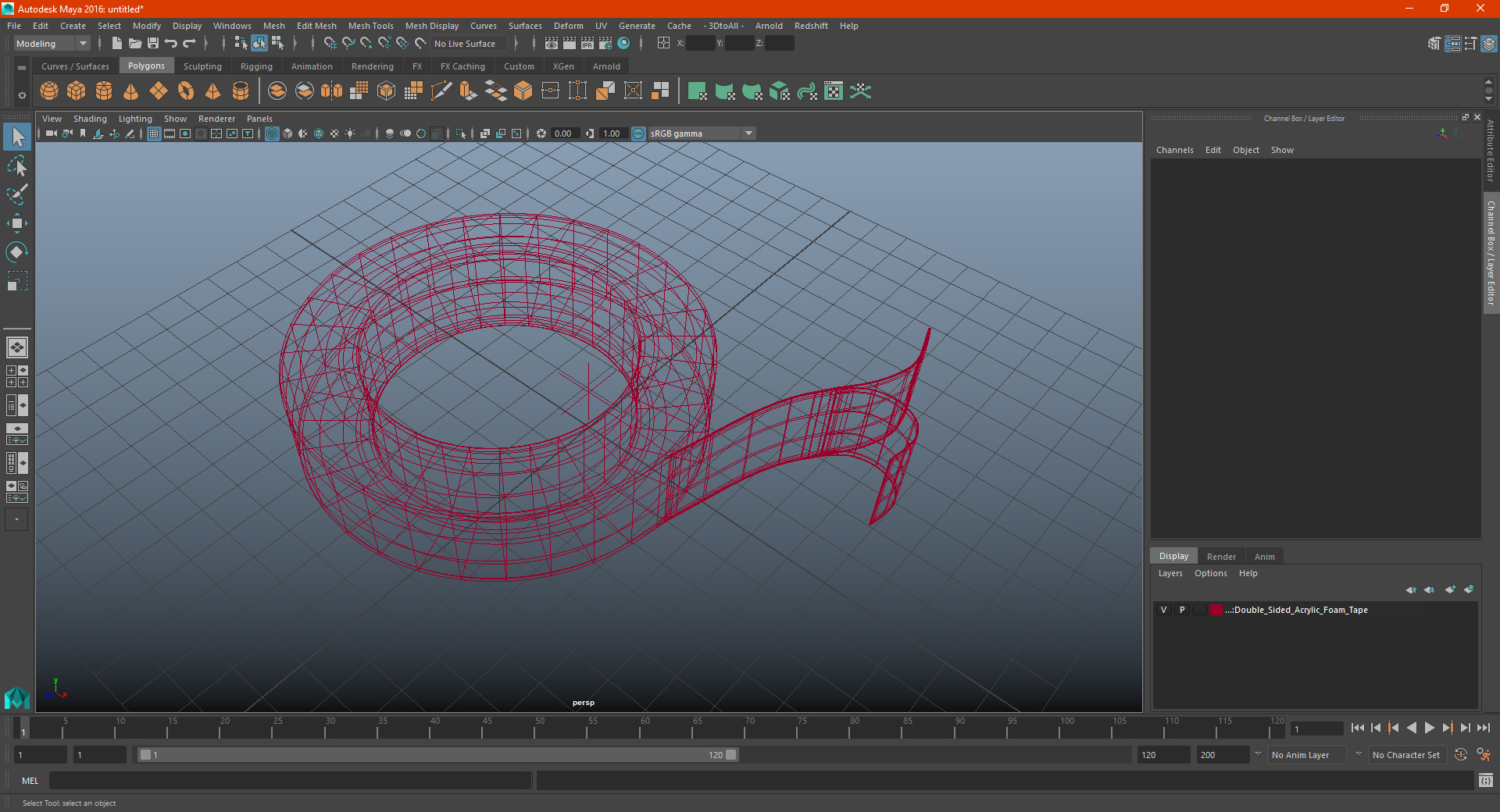 3D model Double Sided Acrylic Foam Tape