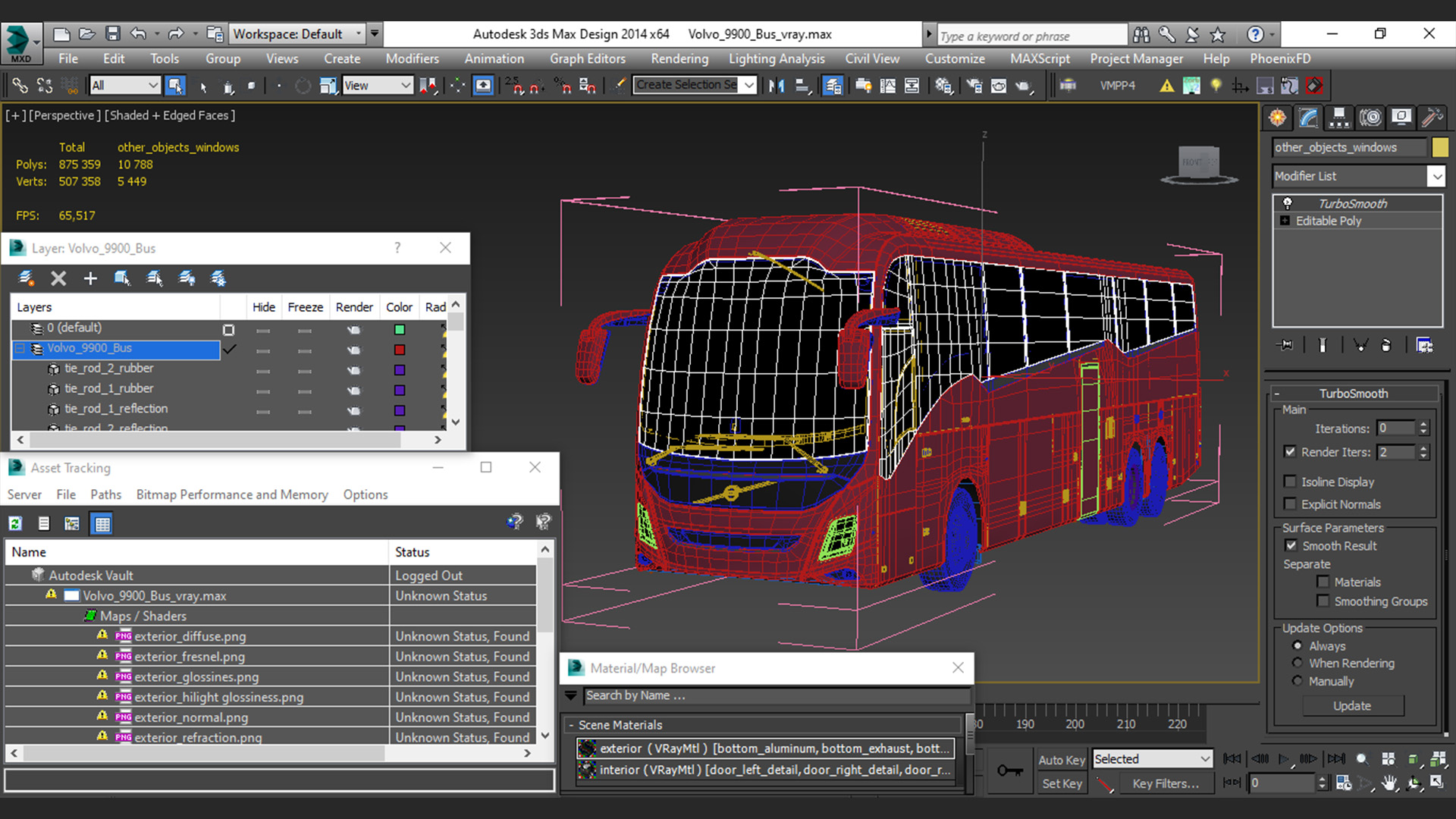 Volvo 9900 Bus 3D model