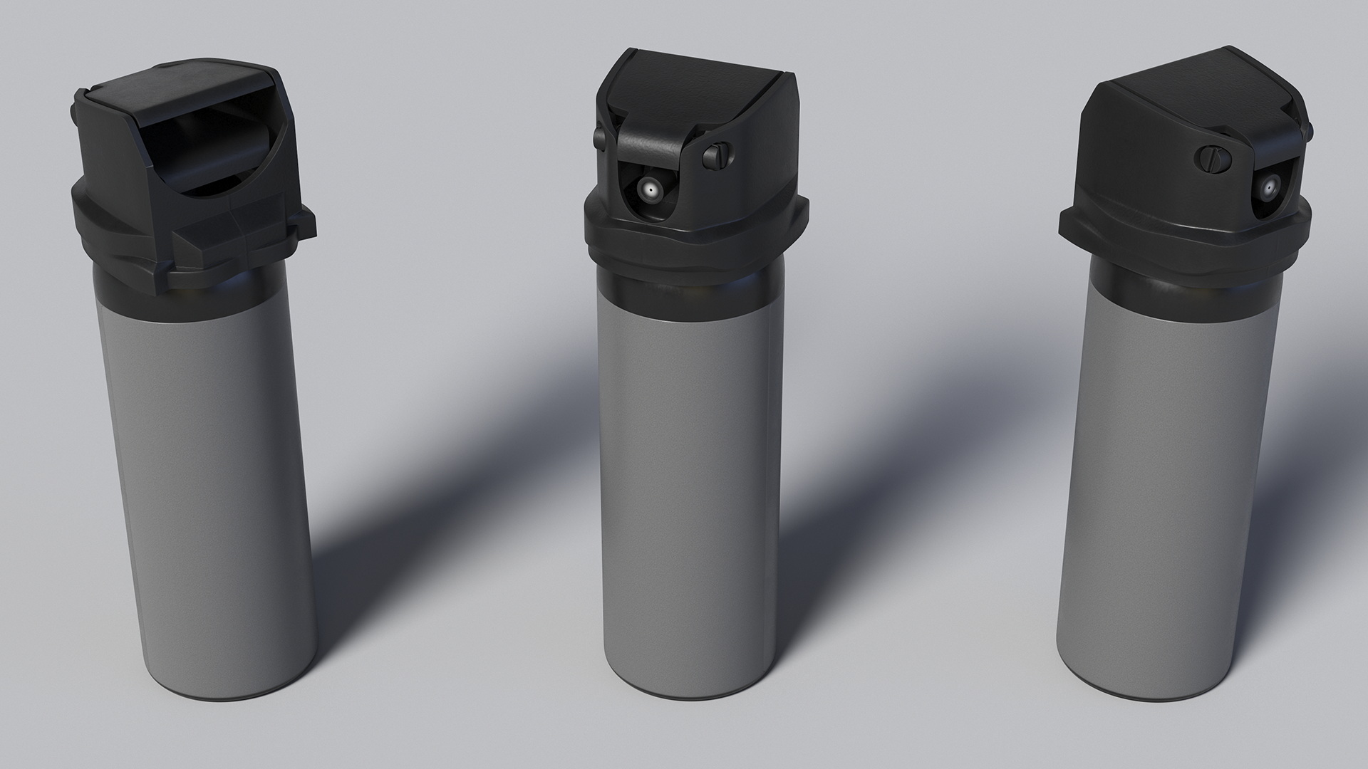 Spray Bottle Gray 3D