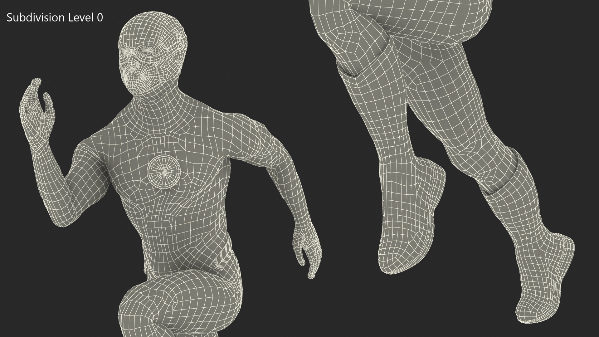 3D model Unknown Superhero Running Pose