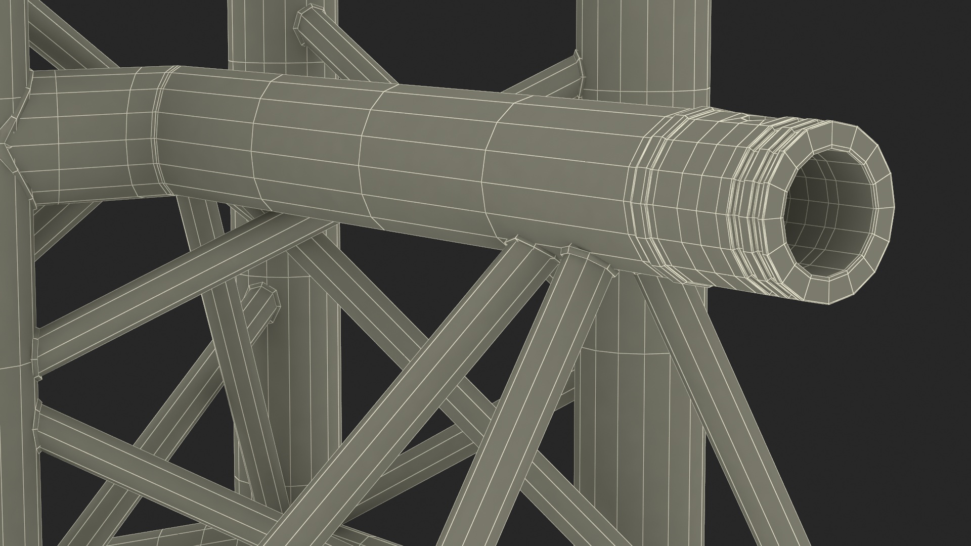 3D model Large Truss Modular Triangular