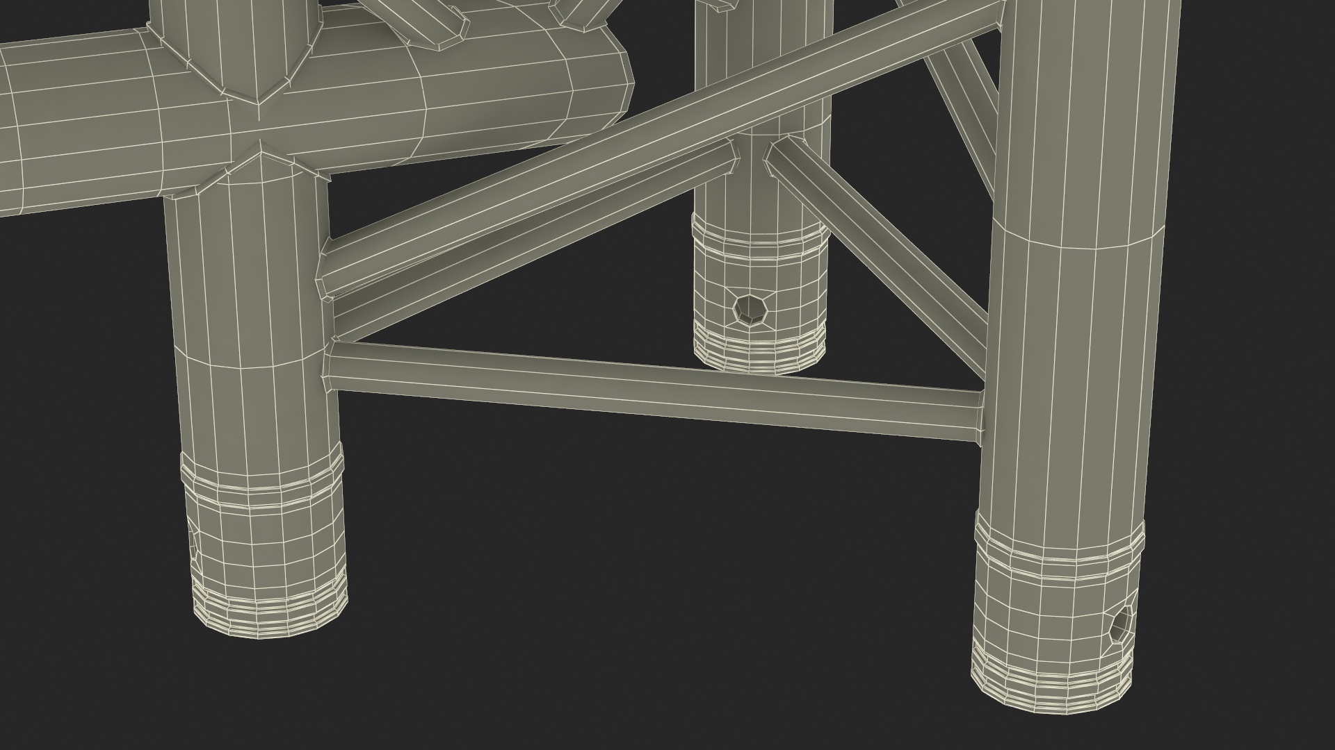 3D model Large Truss Modular Triangular