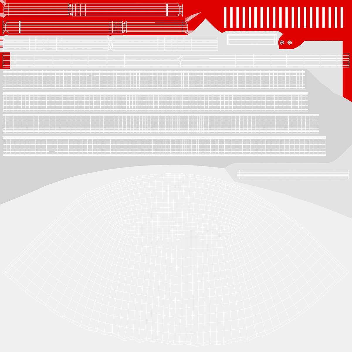 3D Folding Hockey Goal with Backstop model