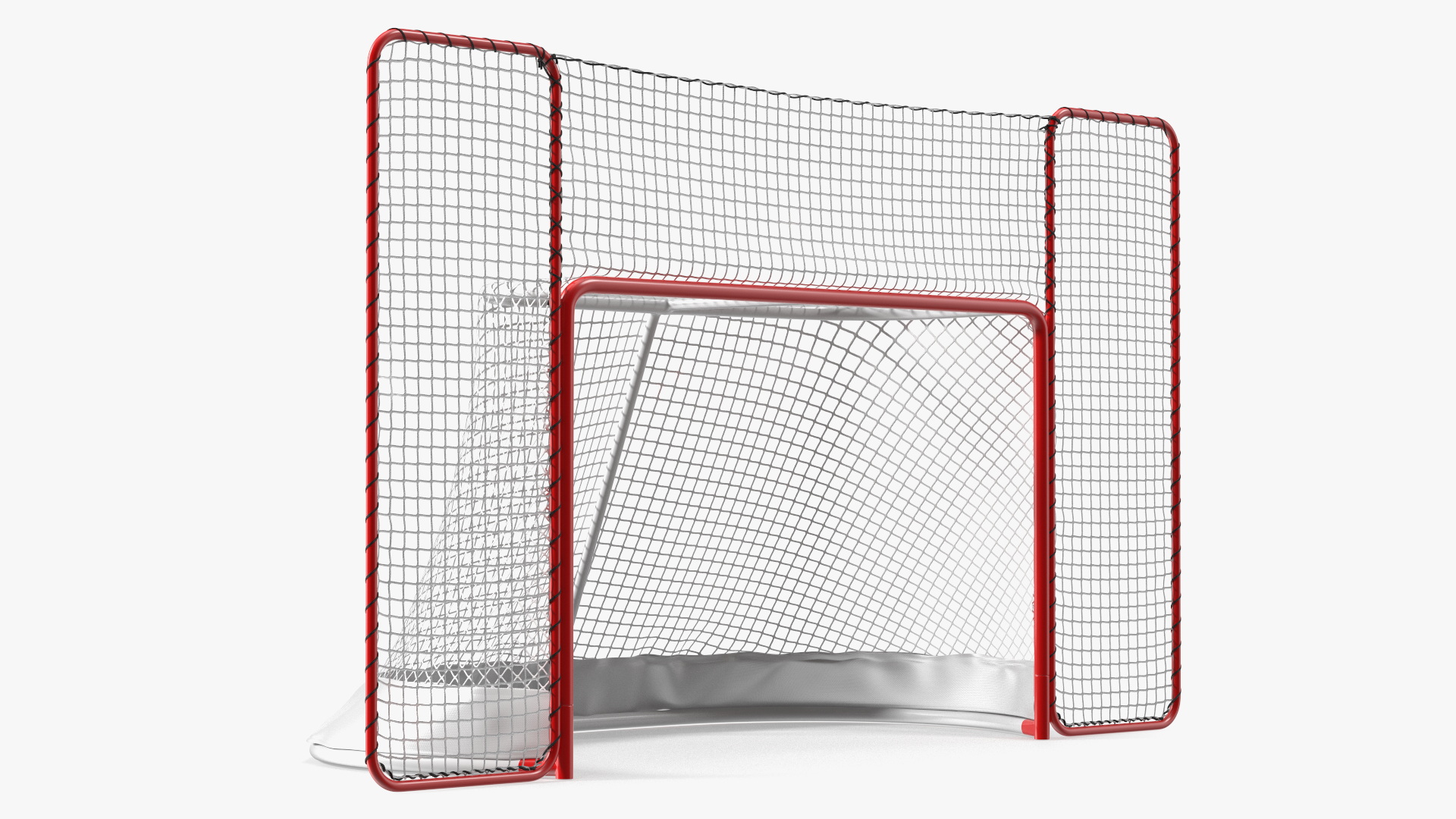 3D Folding Hockey Goal with Backstop model