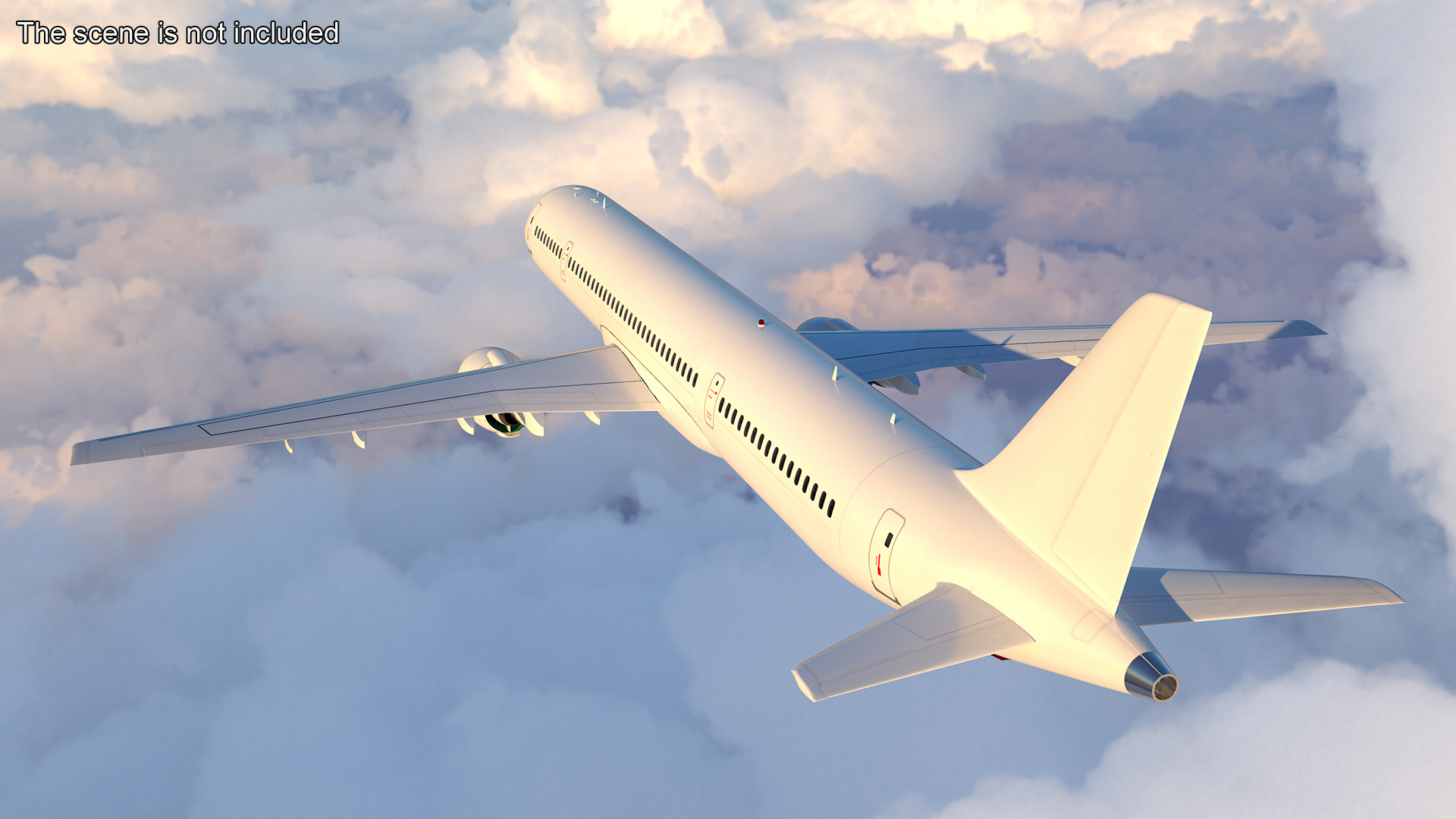 3D model Passenger Jetliner Flight