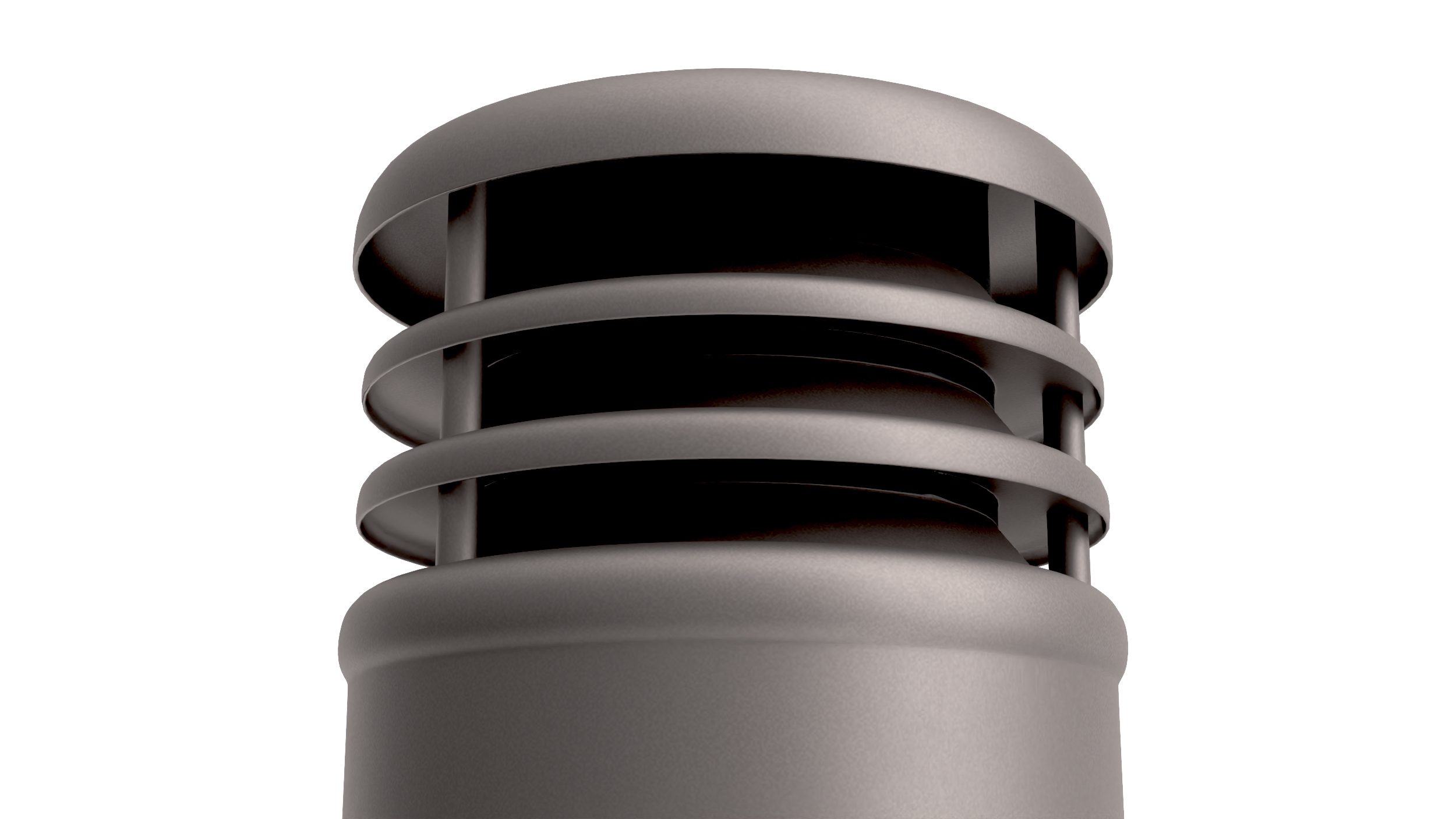 3D Black Round Designer Chimney model