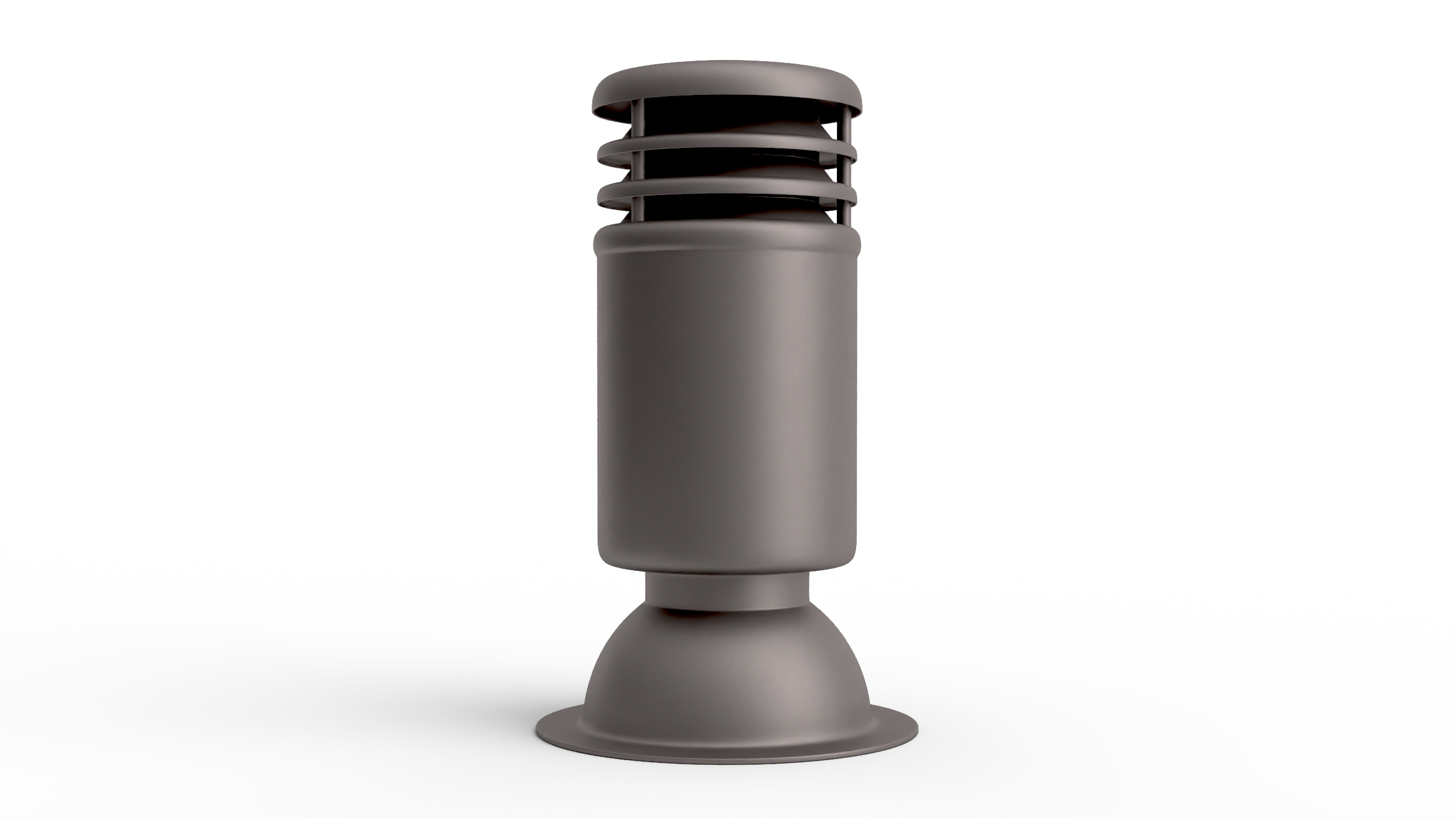 3D Black Round Designer Chimney model