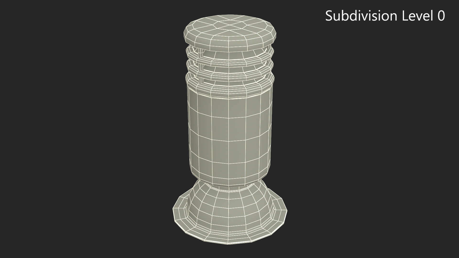 3D Black Round Designer Chimney model