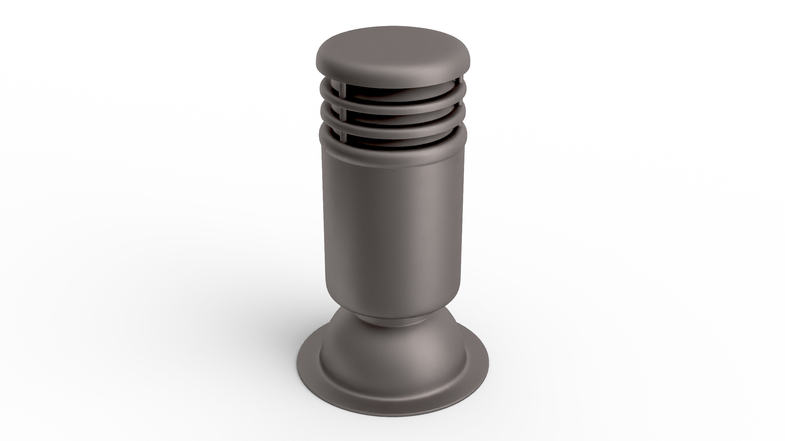 3D Black Round Designer Chimney model