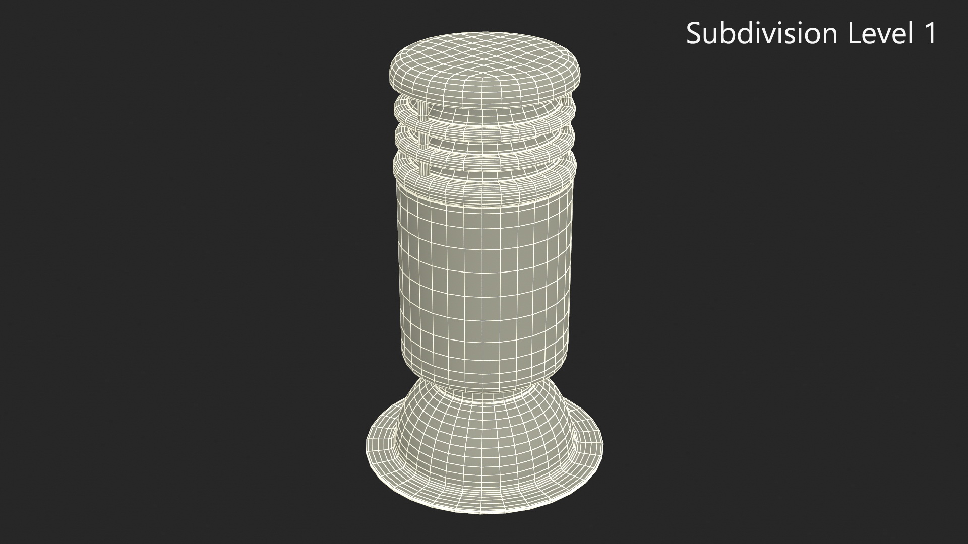 3D Black Round Designer Chimney model