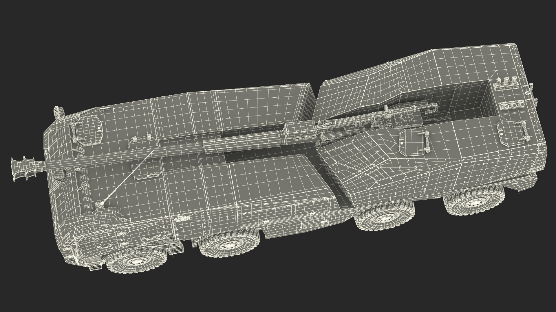 3D Self-Propelled Morana Howitzer Gun in Dirty model