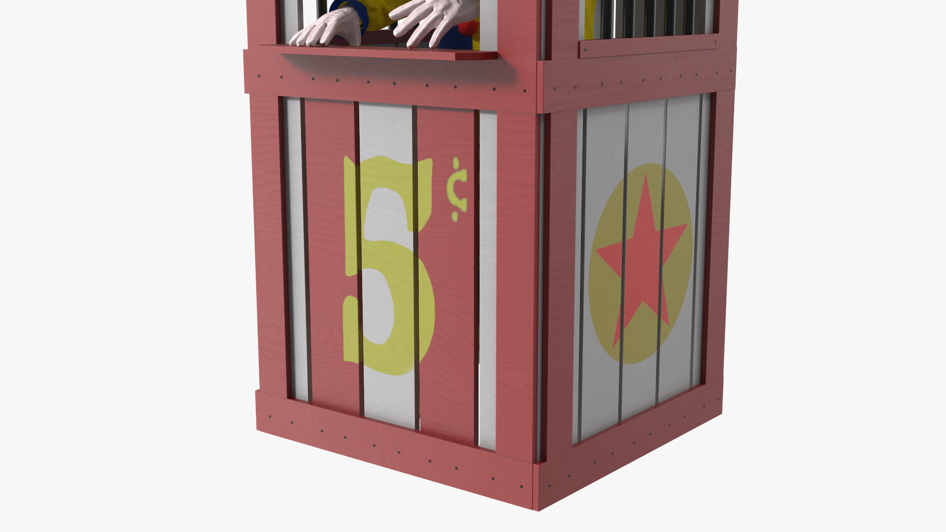 3D model Circus Ticket Booth with Clown