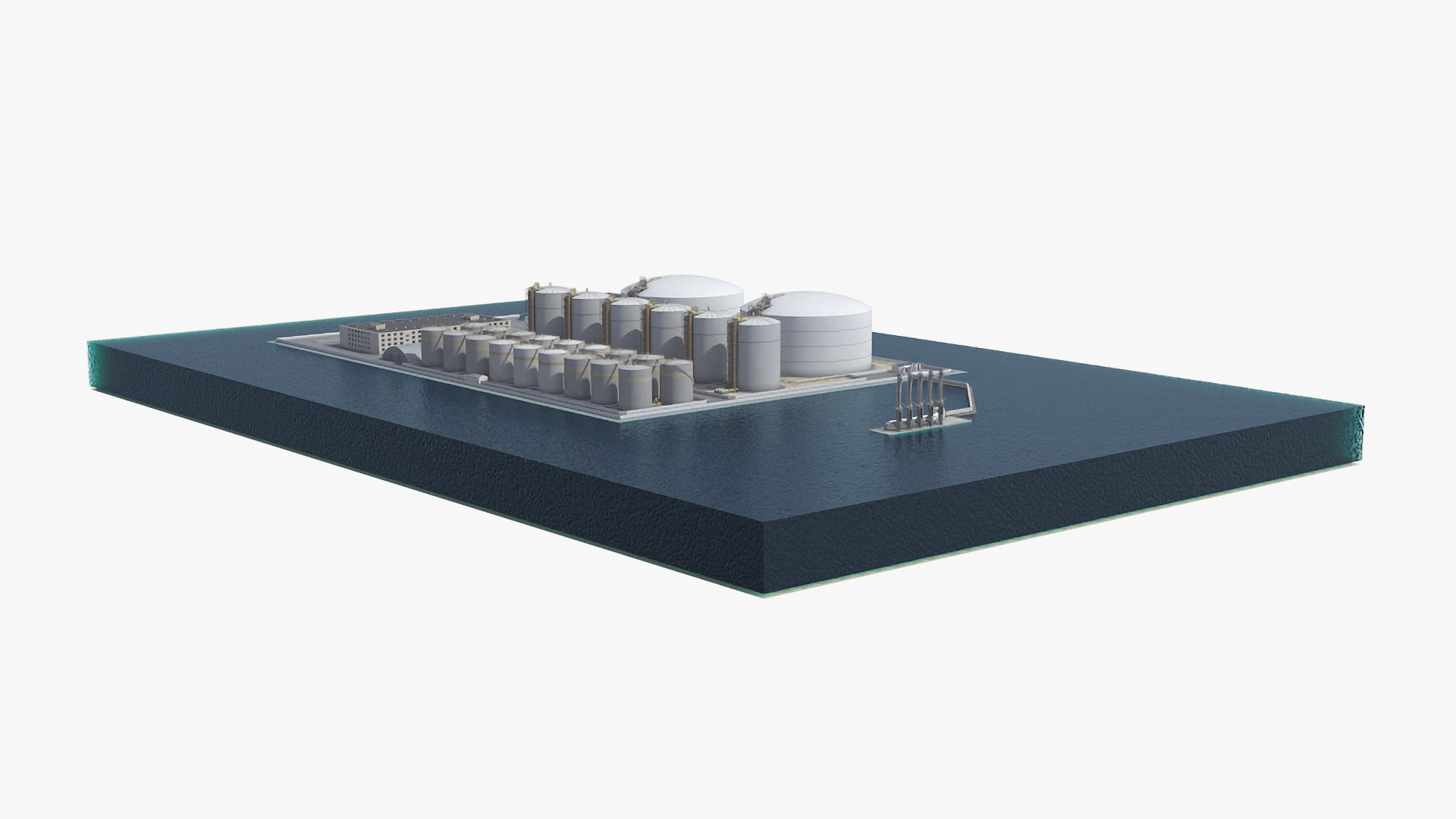 LNG Import Terminal 3D model