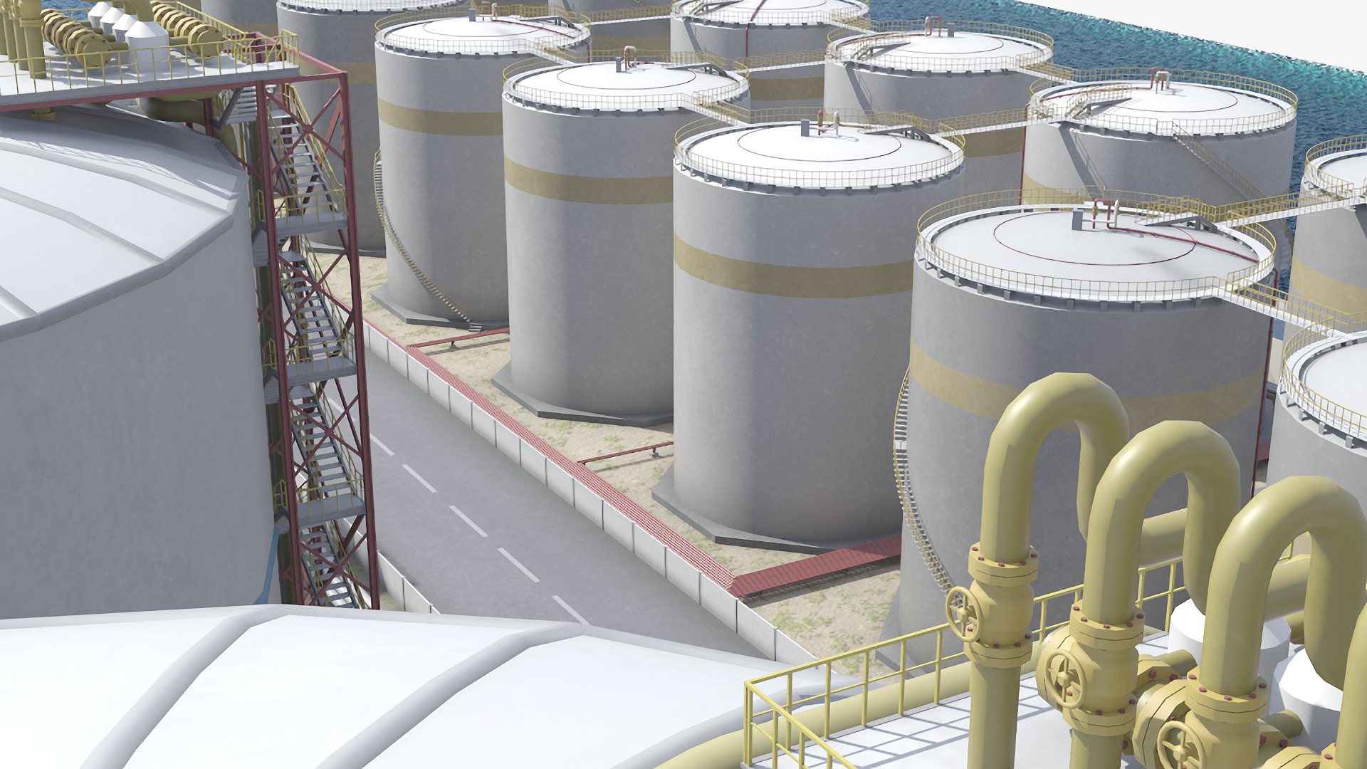 LNG Import Terminal 3D model