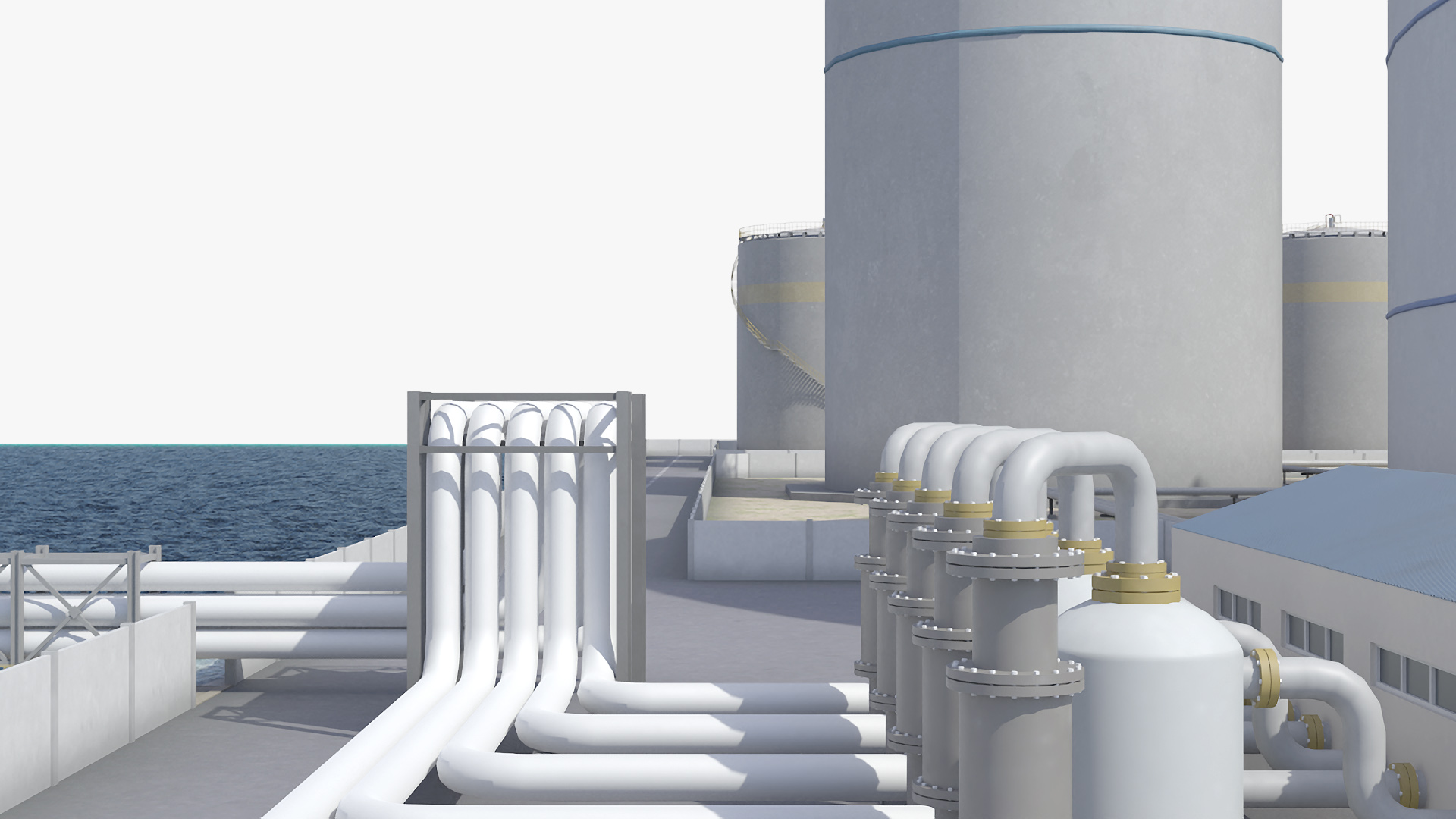 LNG Import Terminal 3D model