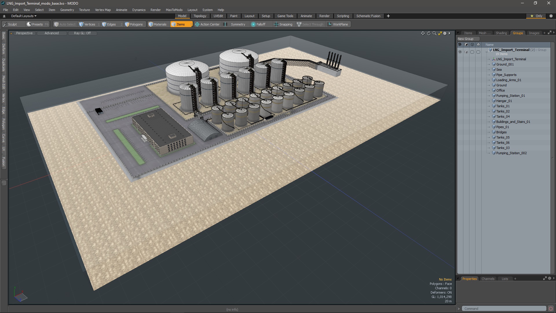 LNG Import Terminal 3D model