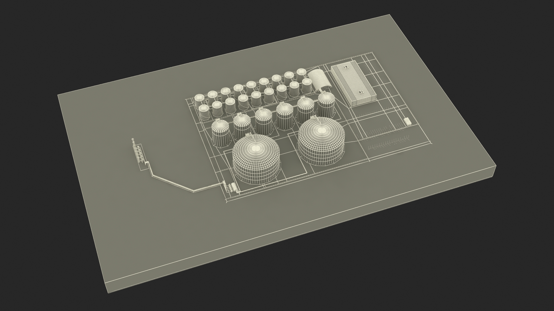 LNG Import Terminal 3D model