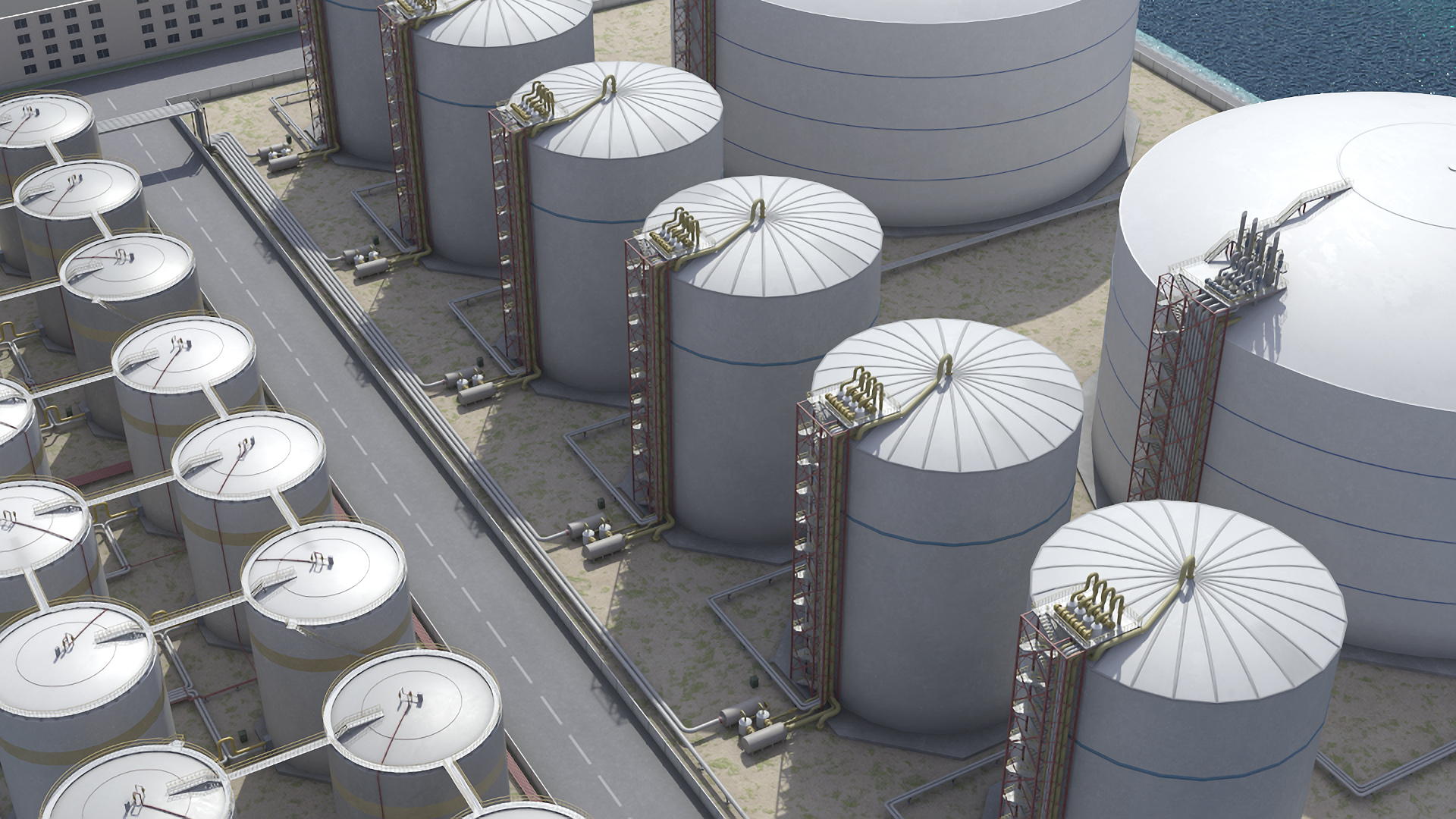 LNG Import Terminal 3D model